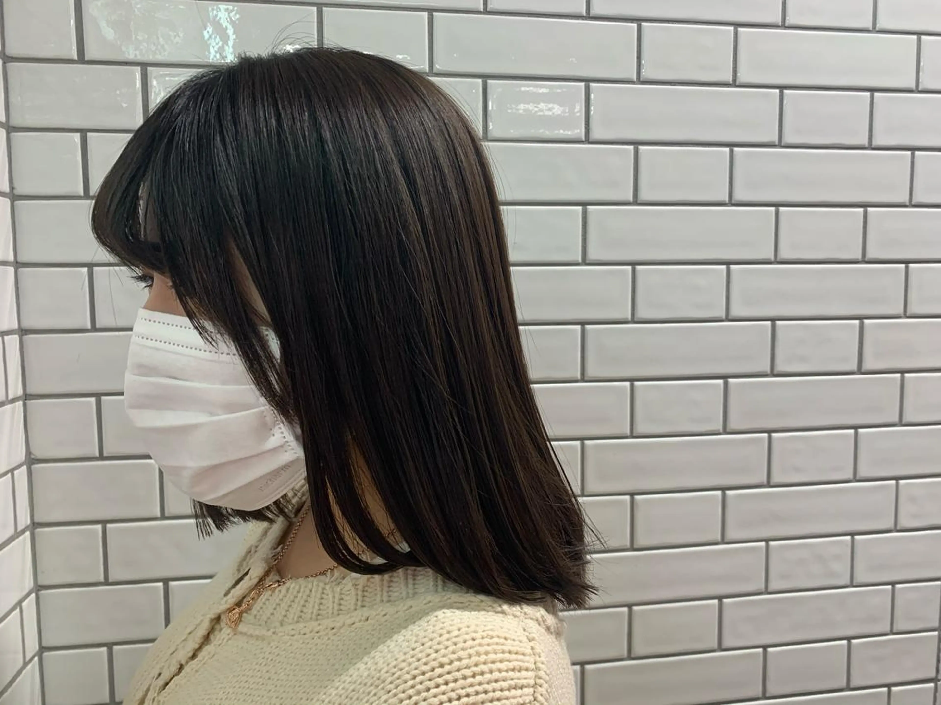 ミディアム カラー 💎艶髪💎縮毛矯正 /髪質改善/ひかるのヘアスタイル