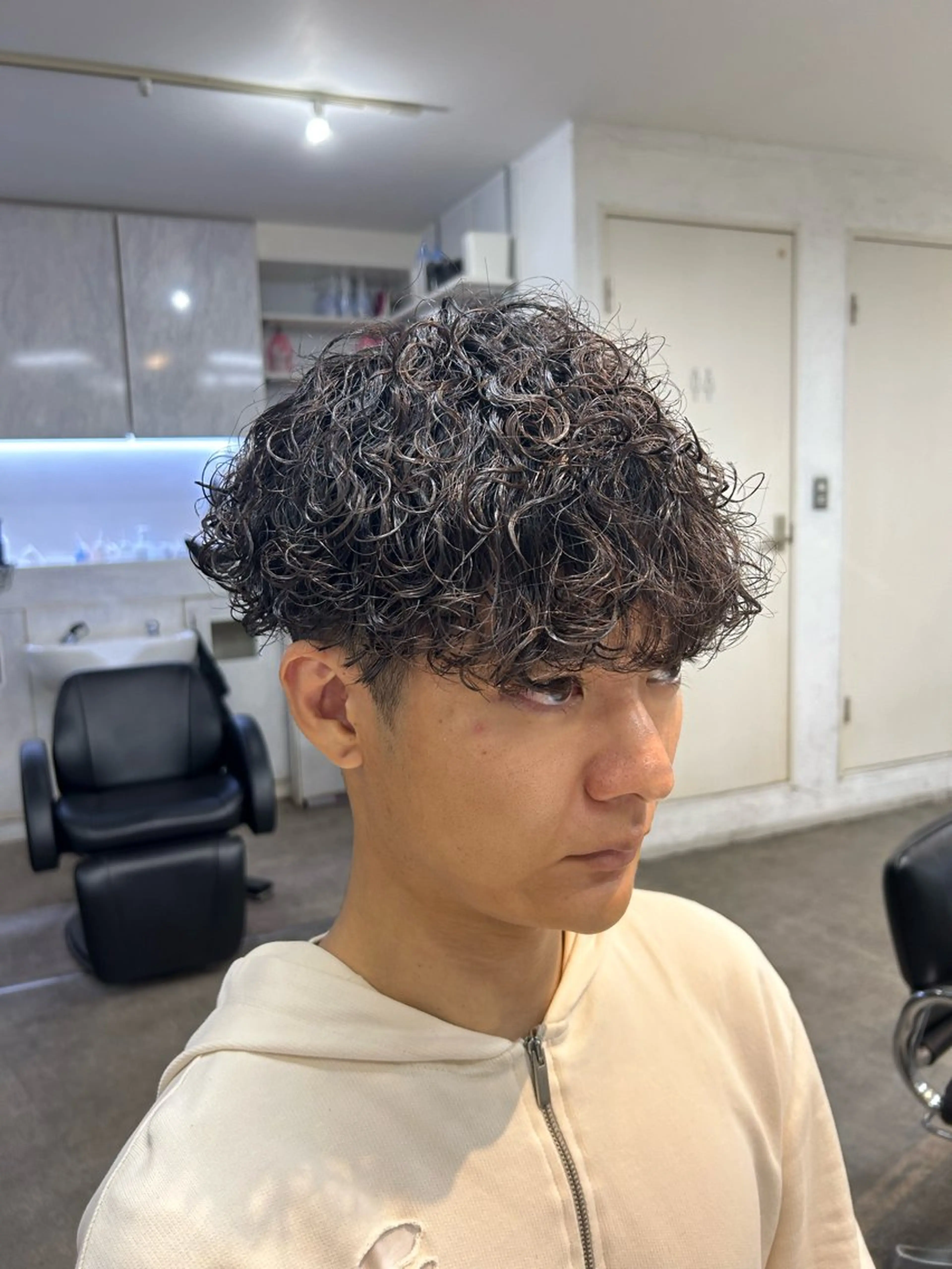 パーマ 原宿波巻きスパイラル パーマTOSHIのヘアスタイル