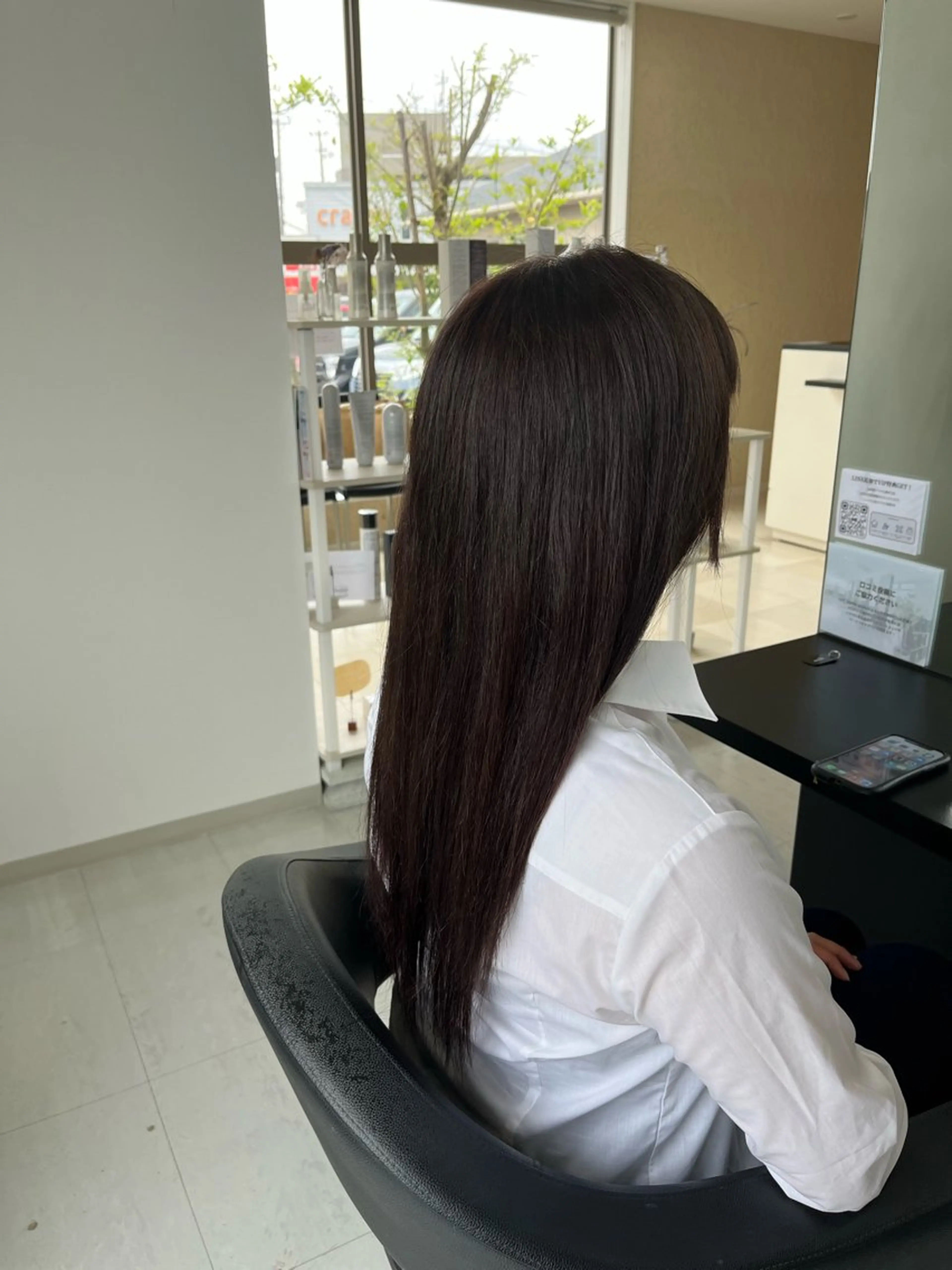ロング カラー 諸岡 玲のヘアスタイル