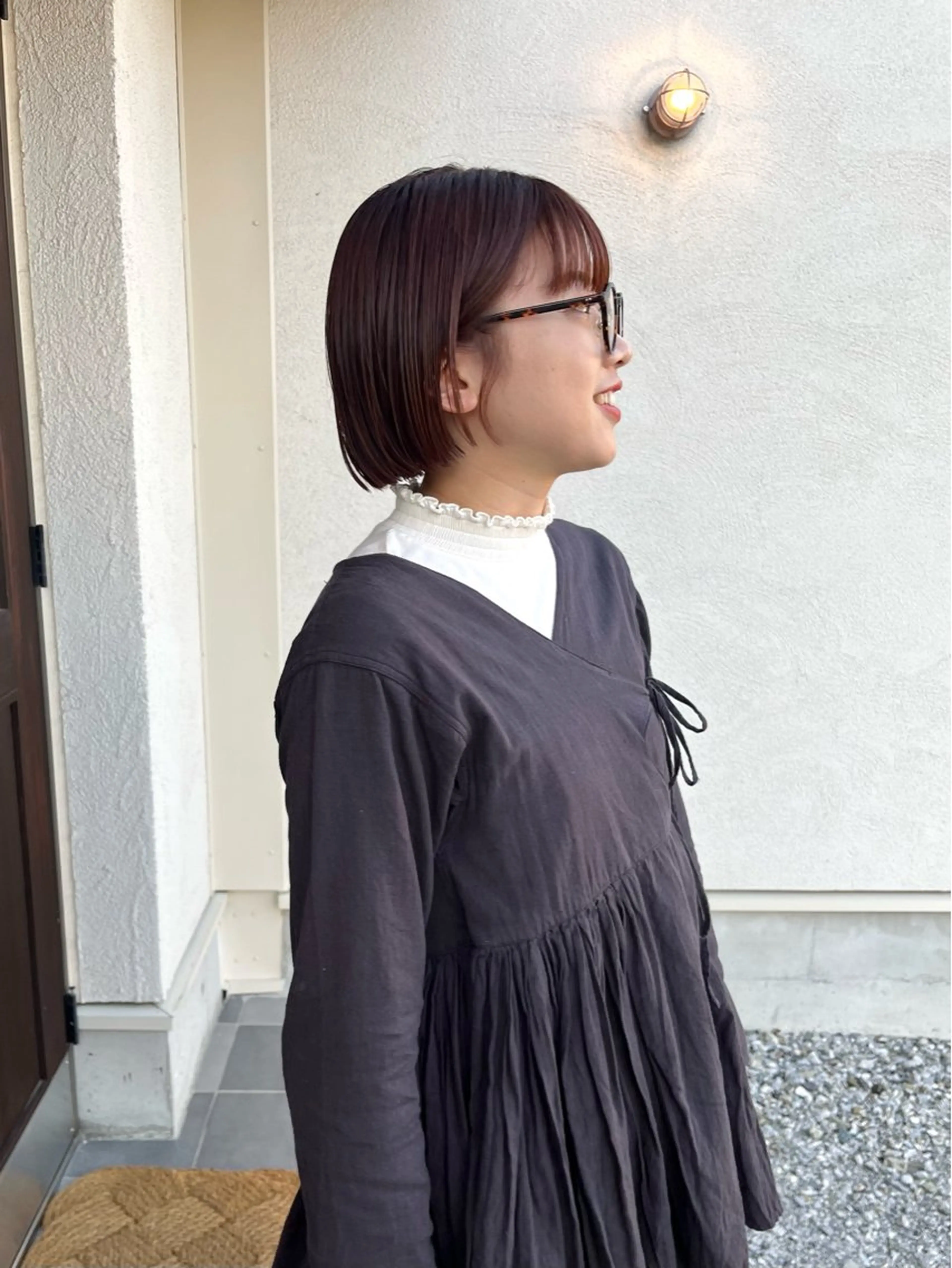 ミディアム 小山夕稀/ニュアンス パーマ/新城のヘアスタイル