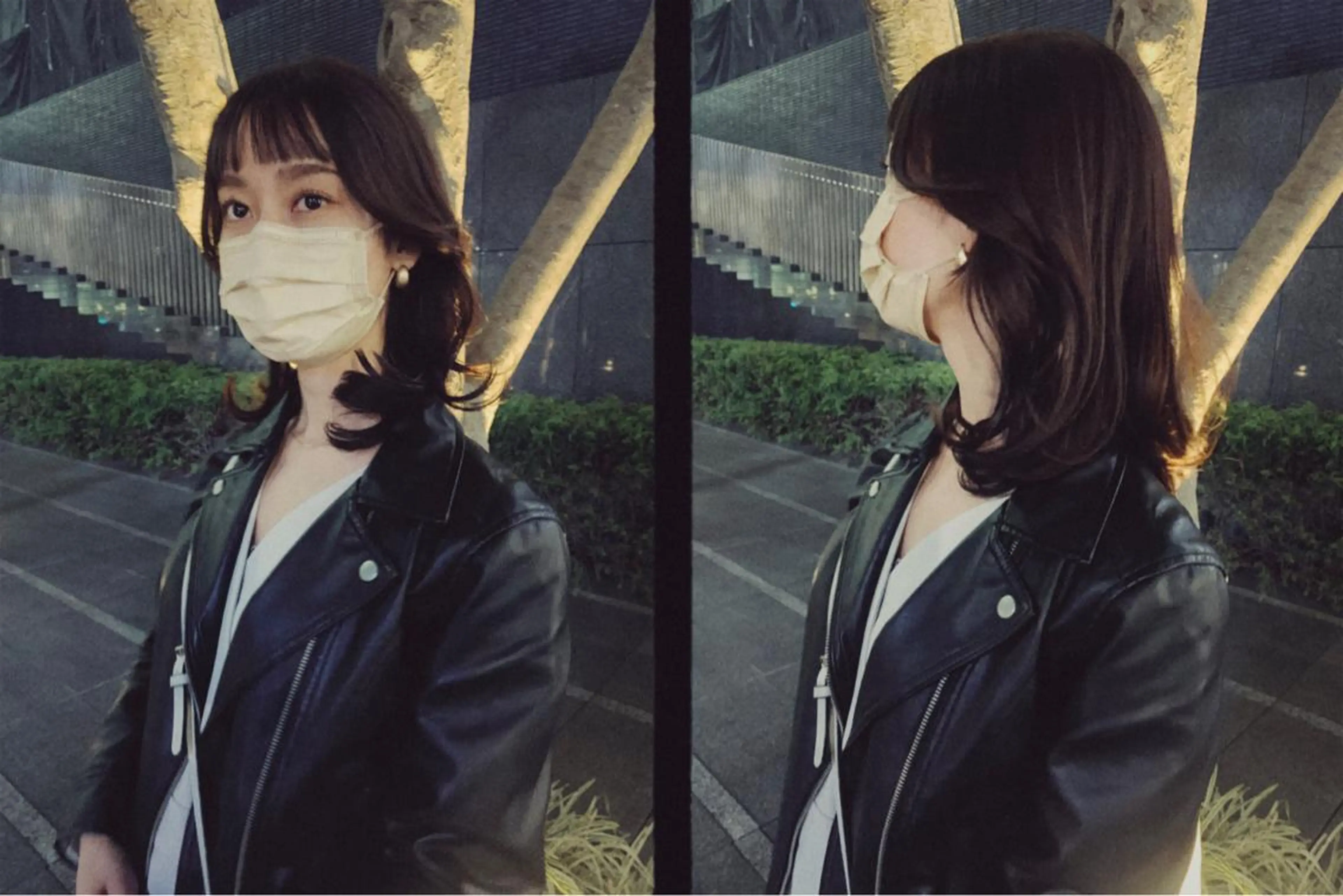 ミディアム カラー レイヤーカット カット ヘアカラー トリートメント ヘッドスパ ヘアセット 柔らかブラウン/顔周 りレイヤー♡ユウシのヘアスタイル