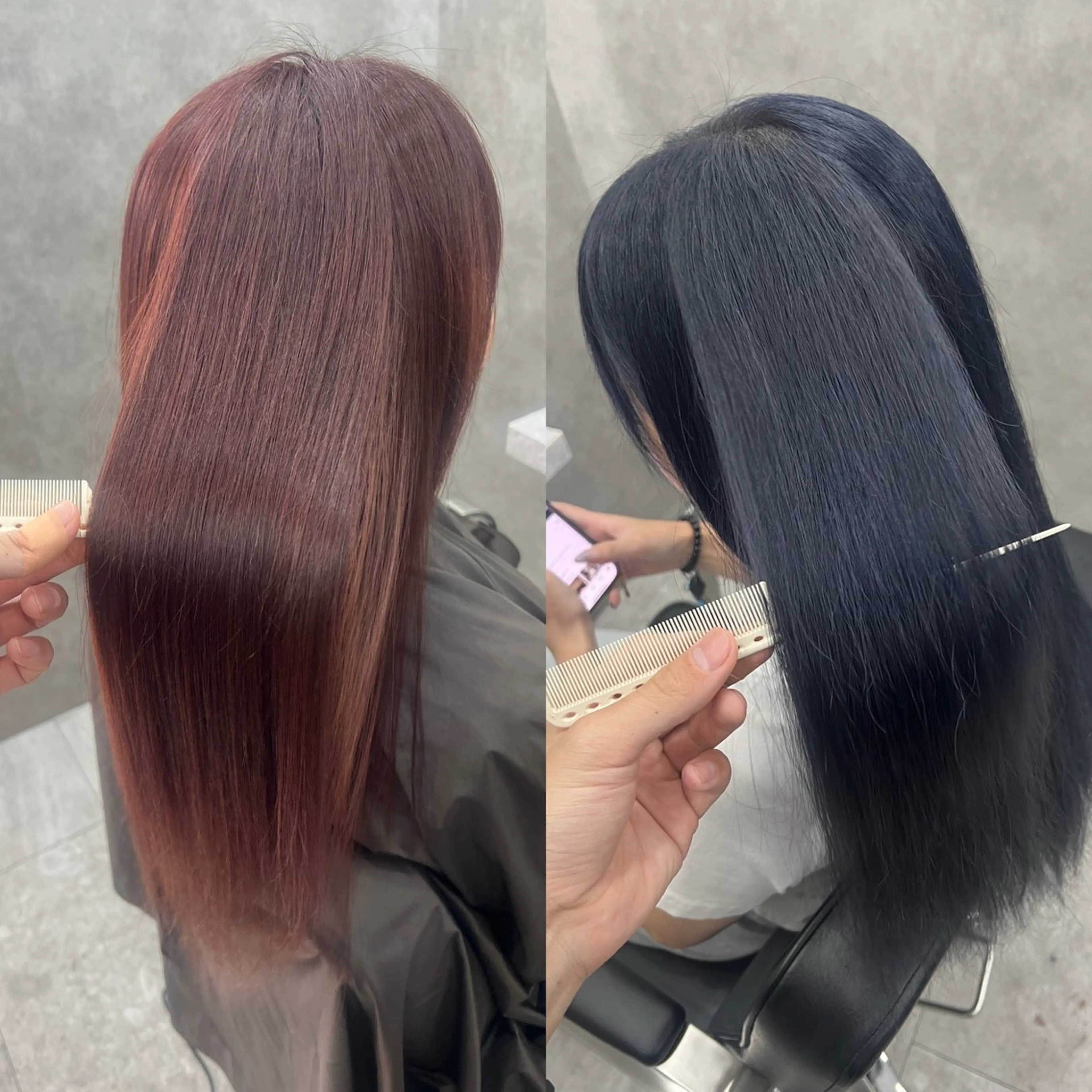 【ダメージレス】ケアブリーチ＋ツヤ透明感カラー＋骨格補正カット＋髪補修トリートメントの写真