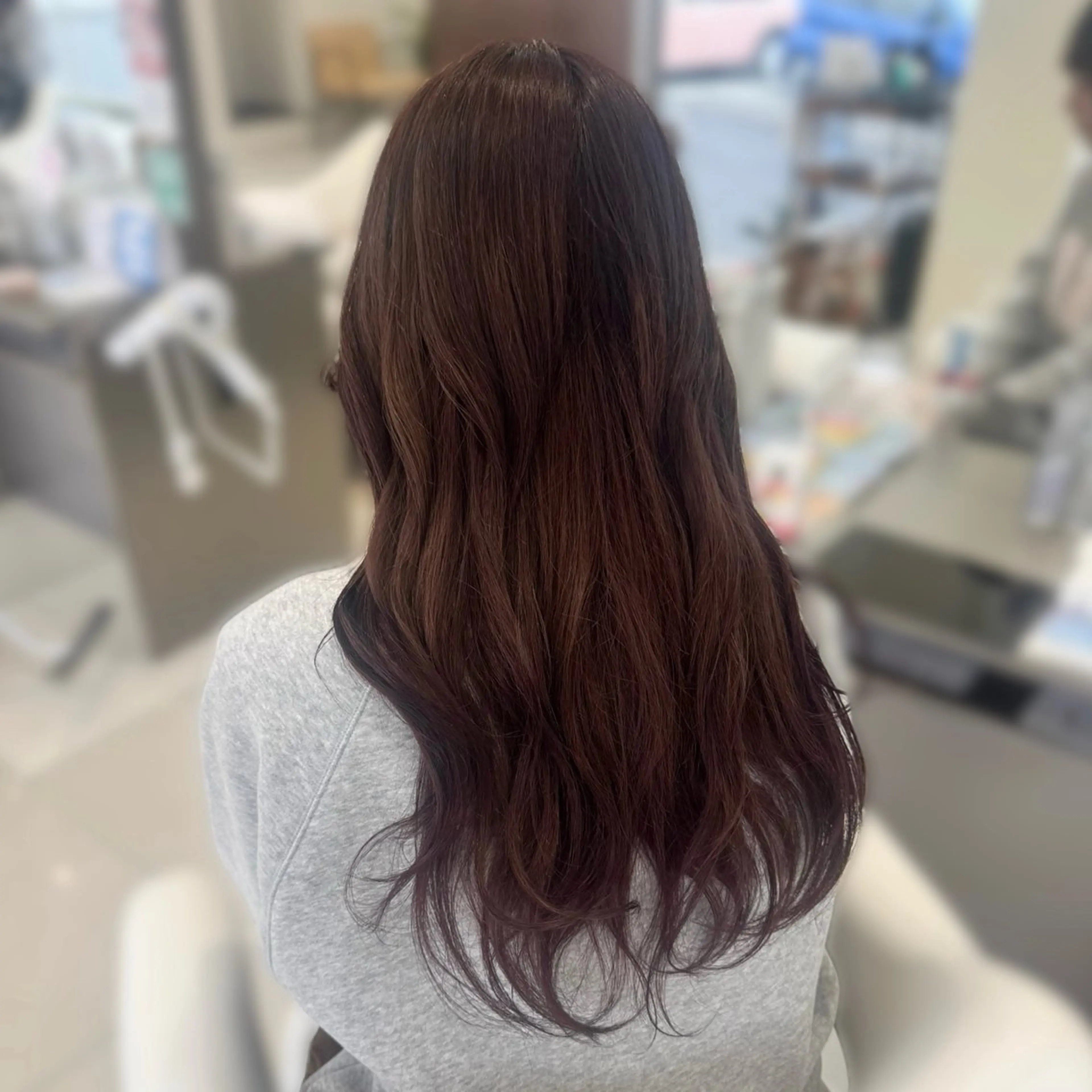 ロング カラー ヘアカラー 暖色カラー🎀🎶 田辺 樹里のヘアスタイル
