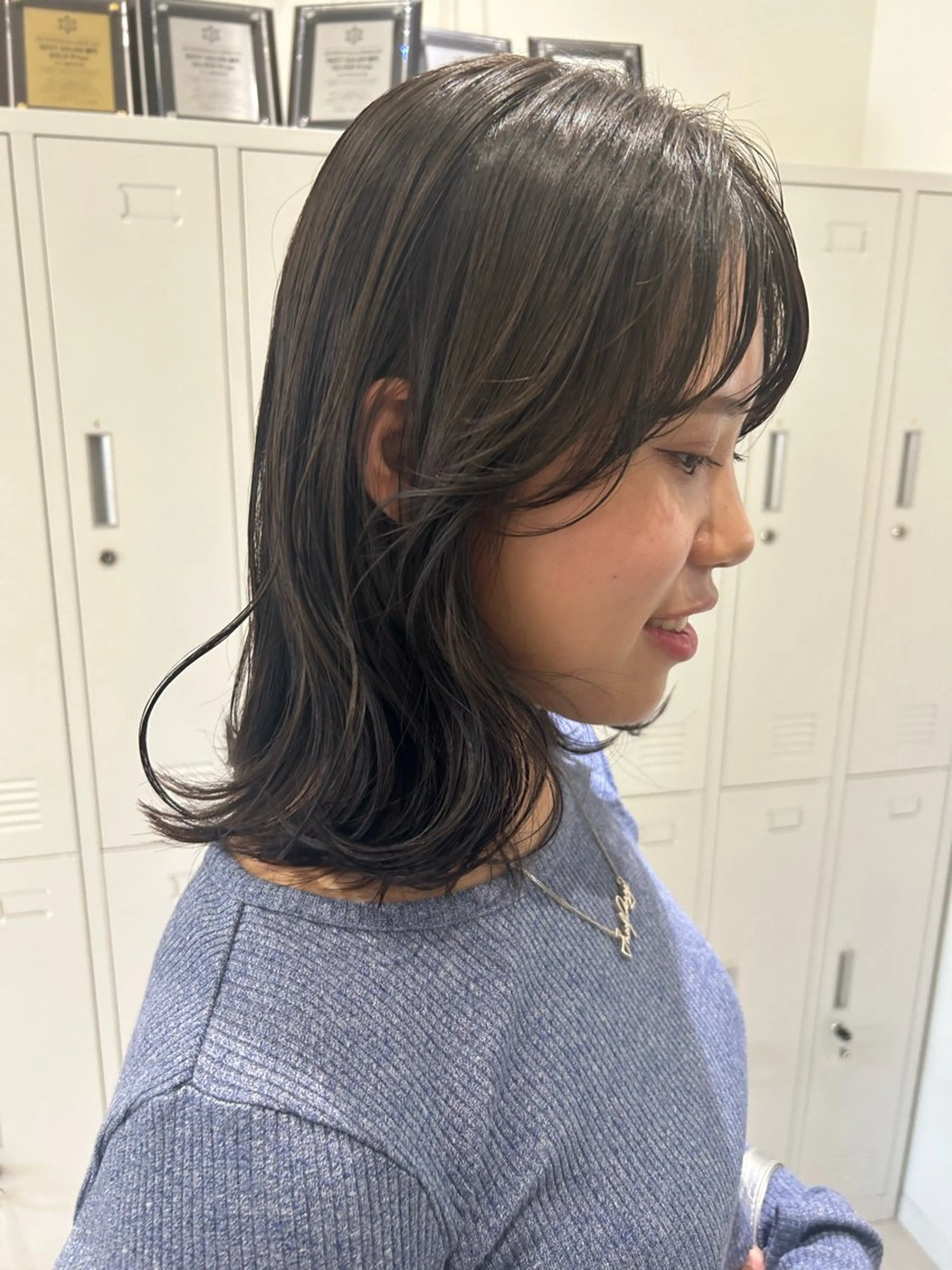 前髪カット+オーガニックフルカラー ¥7,600→¥6,500の写真