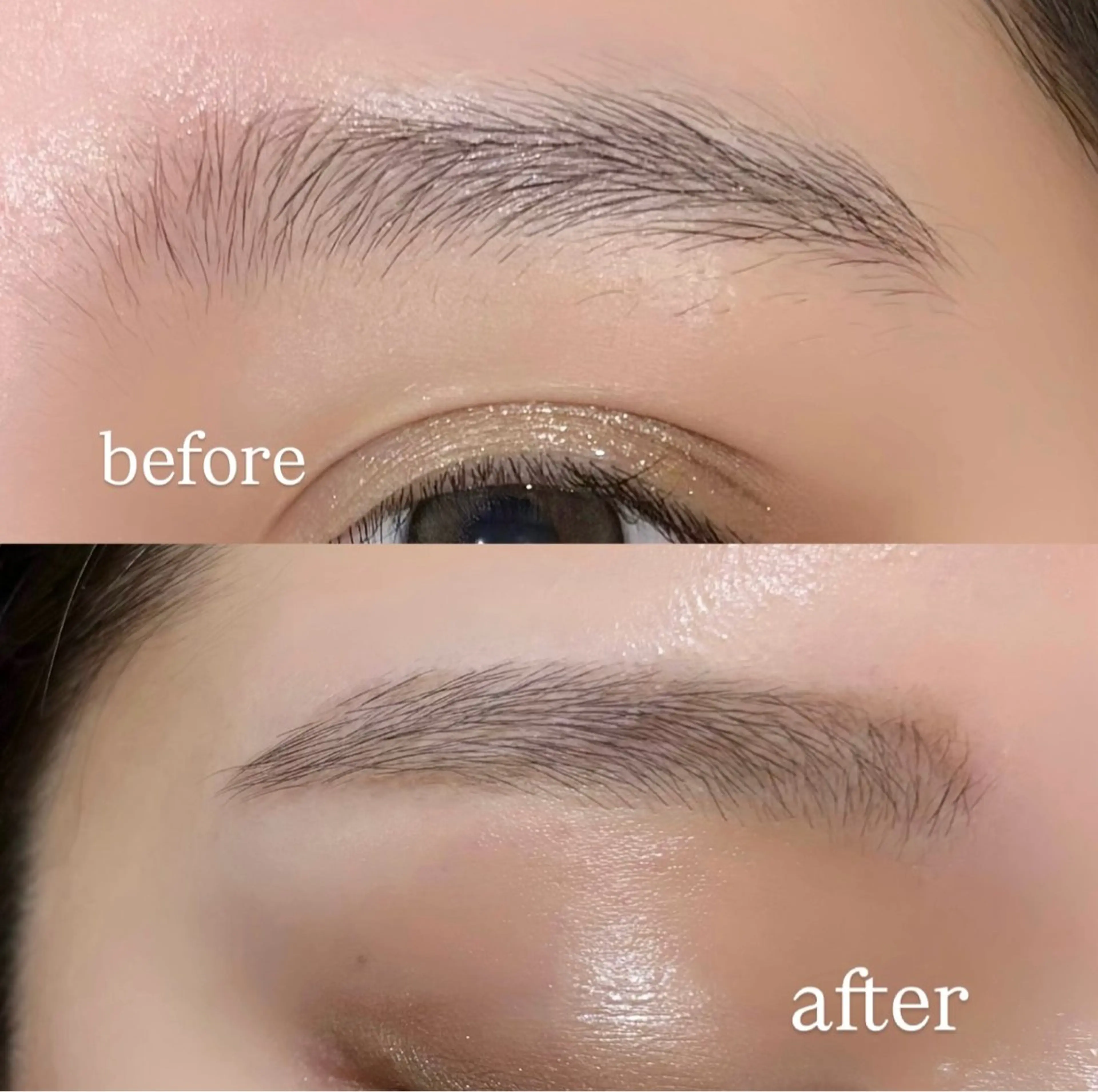 アイブロウ ワックス脱毛 眉カット meguru／マツパ ／マツエク／束感のマツエク・マツパデザイン