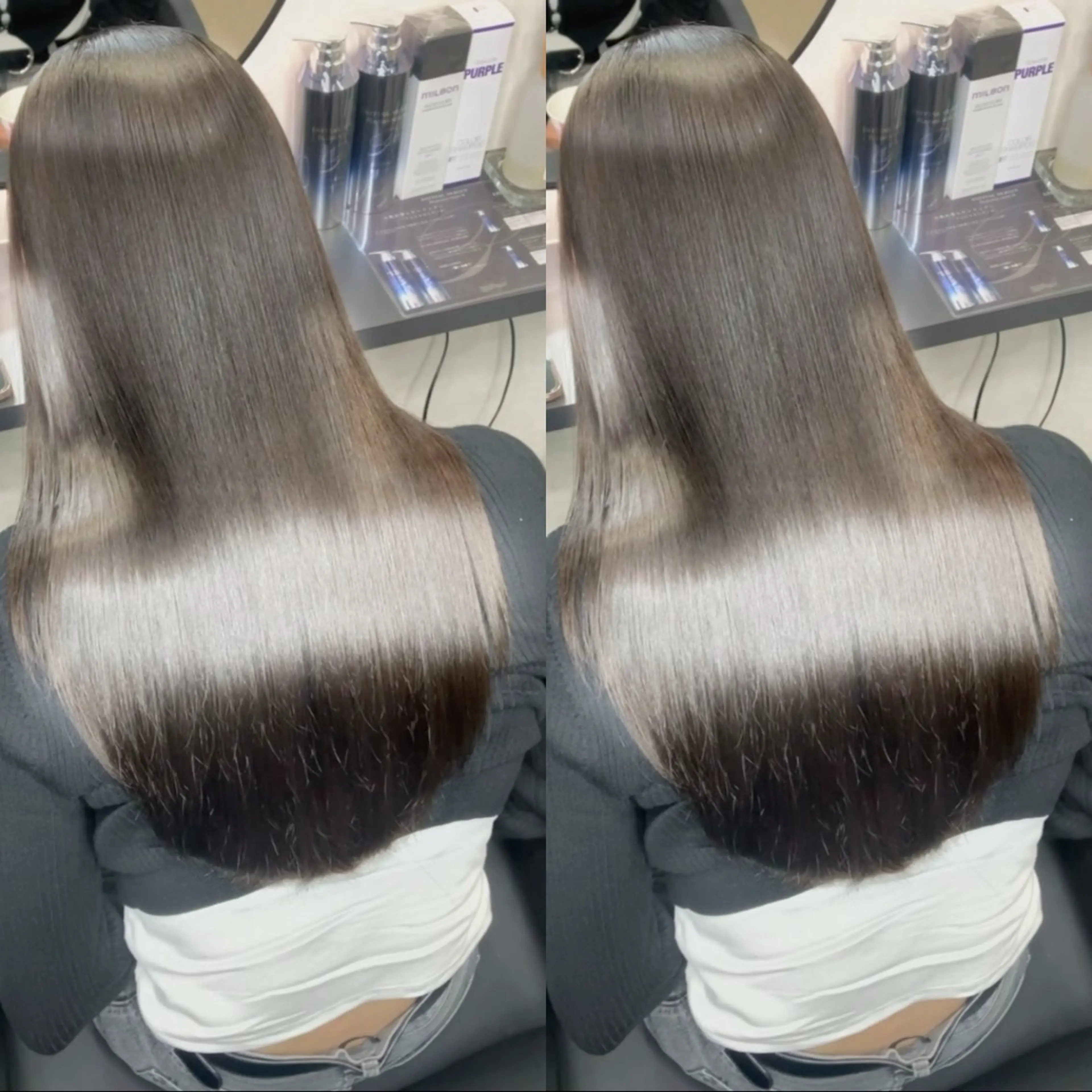 セミロング カラー 新宿/縮毛矯正/ カラー/羽生沢のヘアスタイル