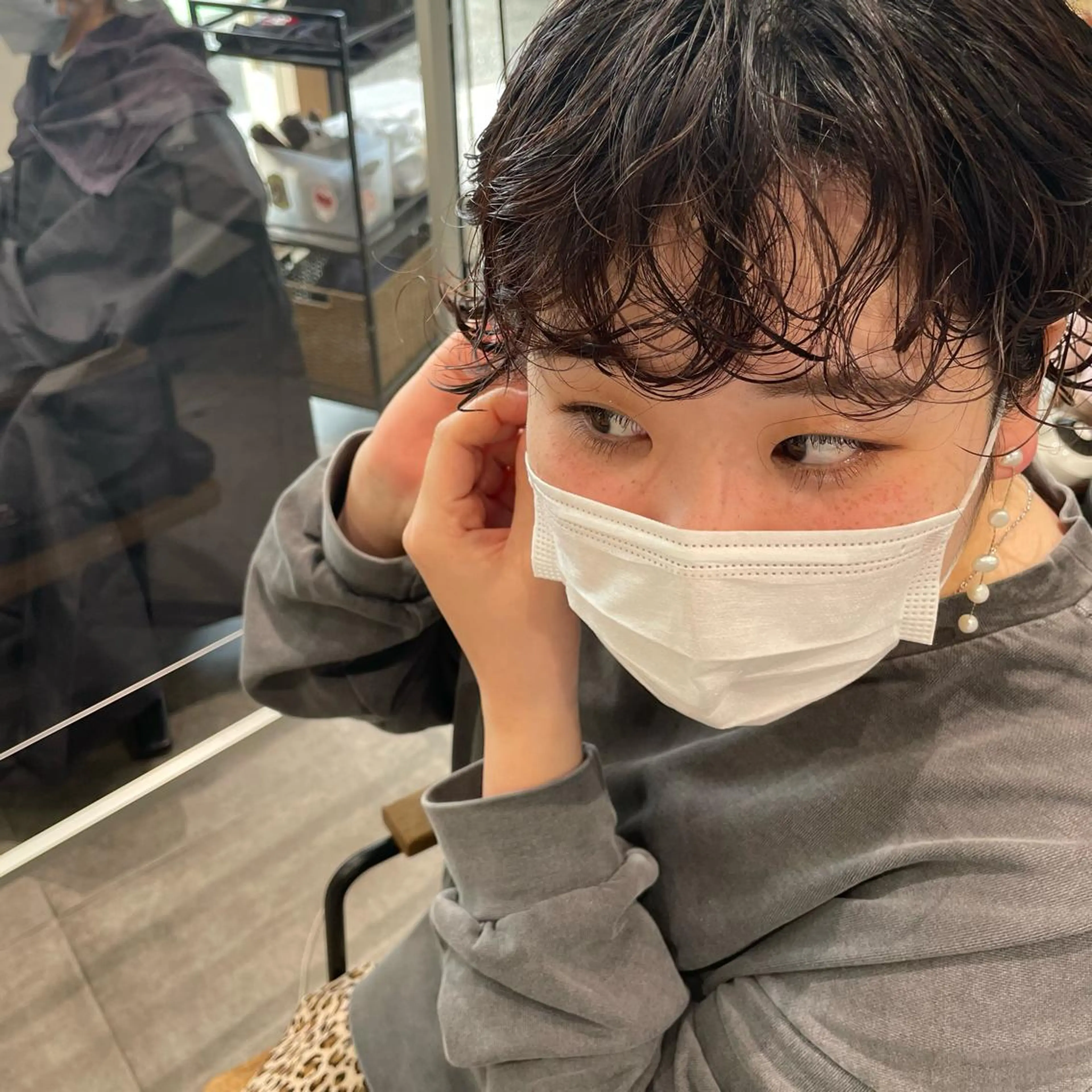 ショート パーマ カット パーマ トリートメント 髙橋奈緒子 ⭐︎newi京橋のヘアスタイル