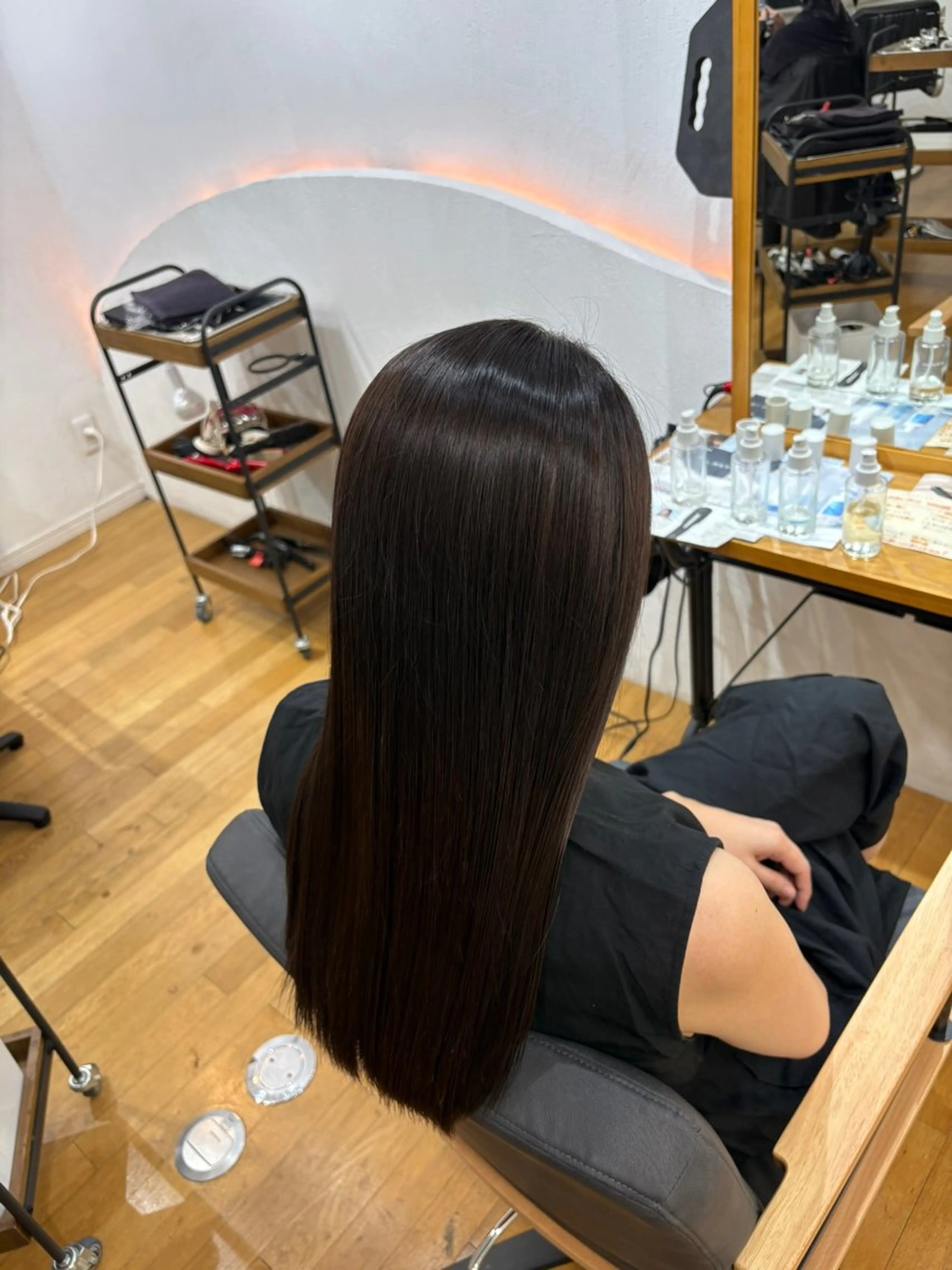 ロング カット 縮毛矯正 トリートメント 西元 群/艶髪/髪質改善のヘアスタイル