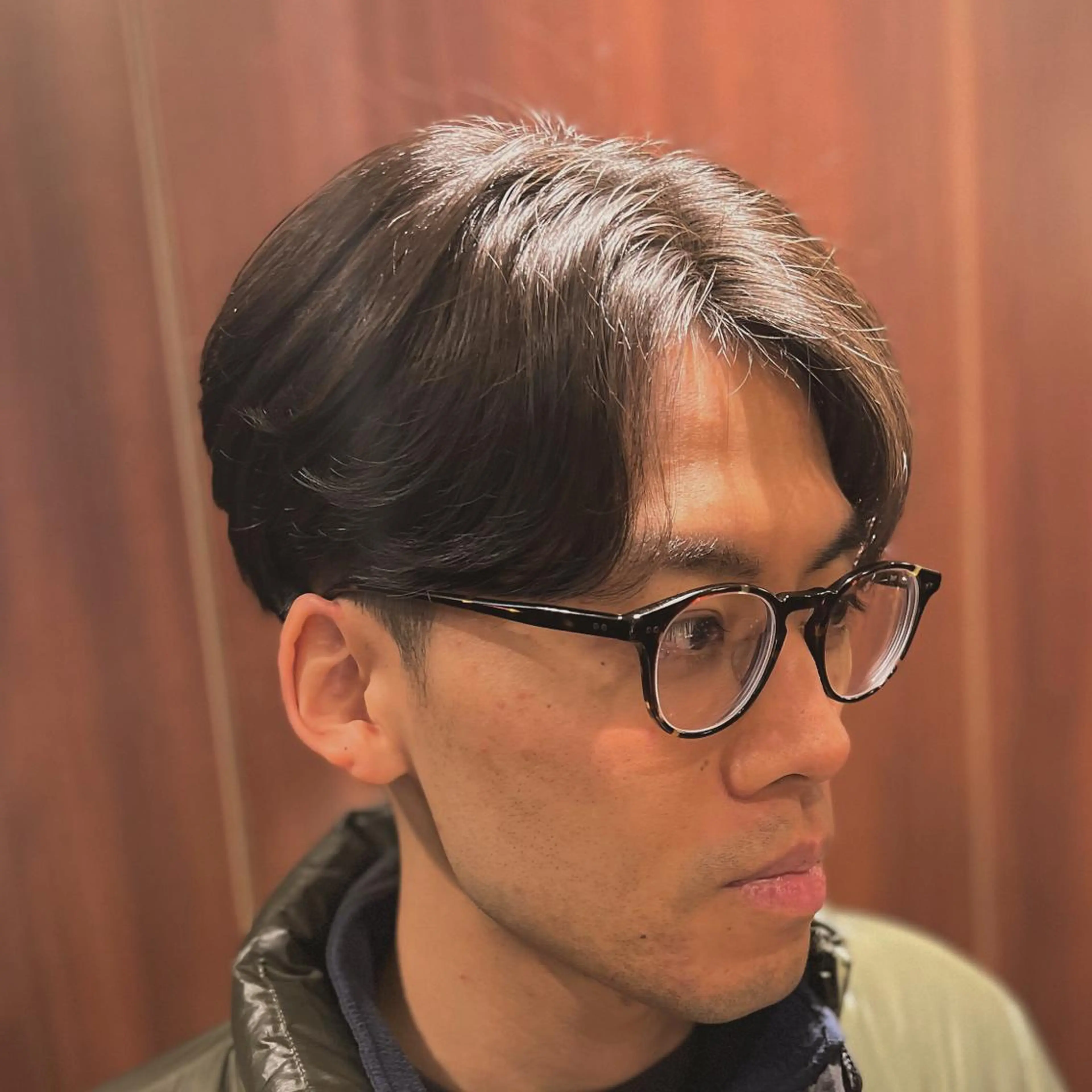 ミディアム パーマ 韓国風ヘア メンズ/無料カット /齋藤郁美のヘアスタイル