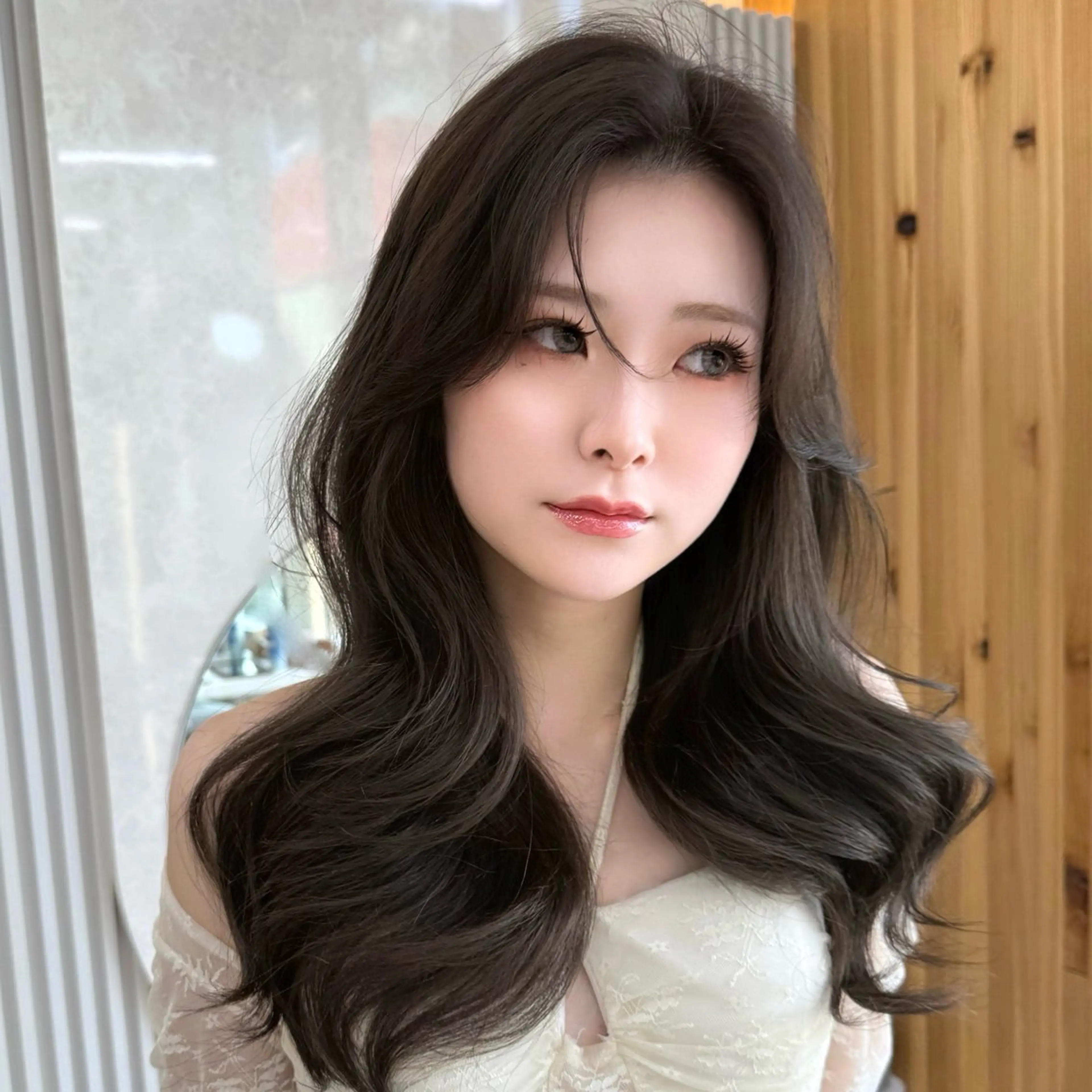 ロング カット トリートメント 結べるレイヤー/ ミディアム/島田 佑のヘアスタイル