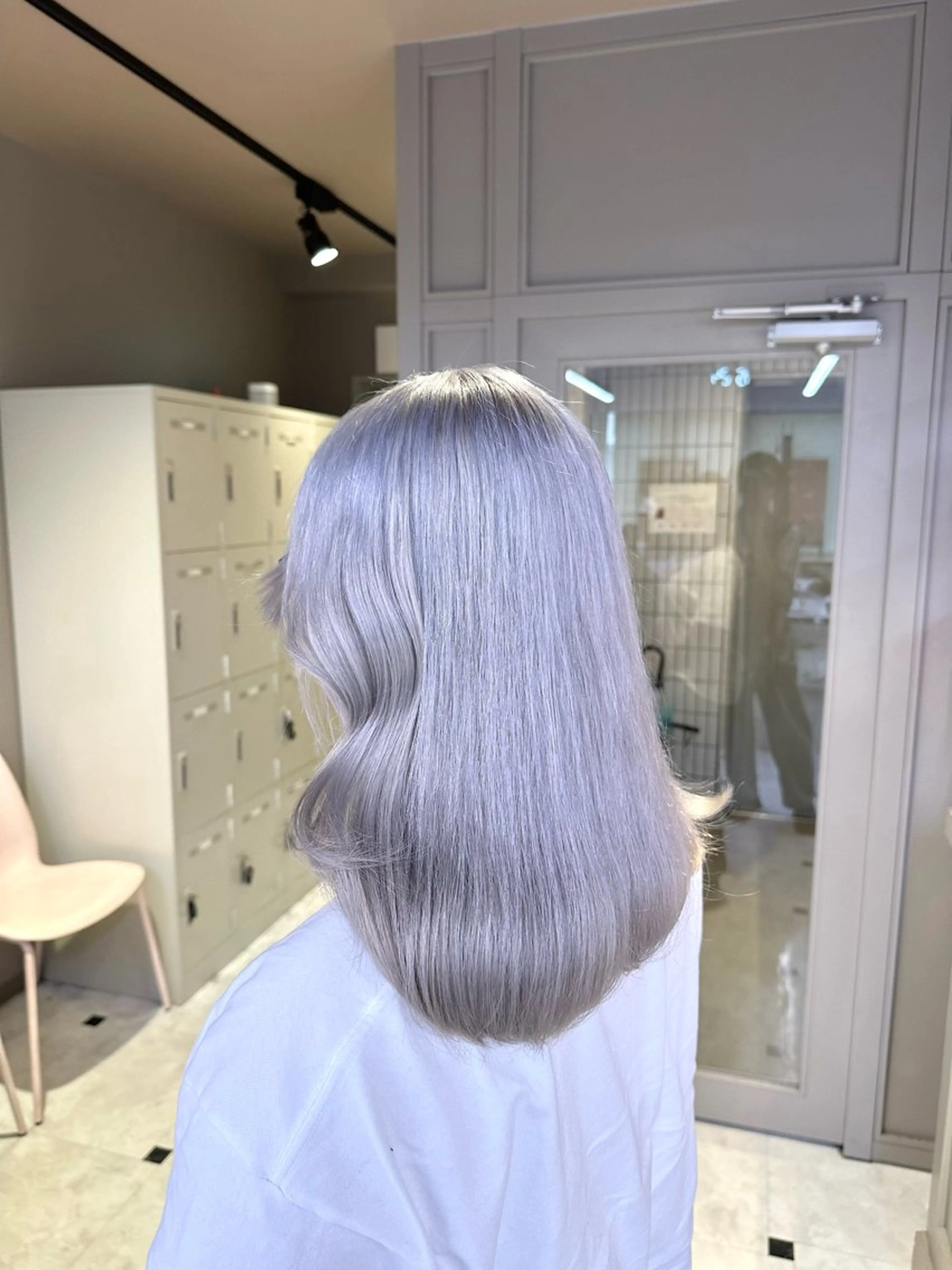 ミディアム カラー ヘアカラー トリートメント ヘッドスパ ヘアセット EMIL/上野駅近 /ブリーチ縮毛矯正のヘアスタイル