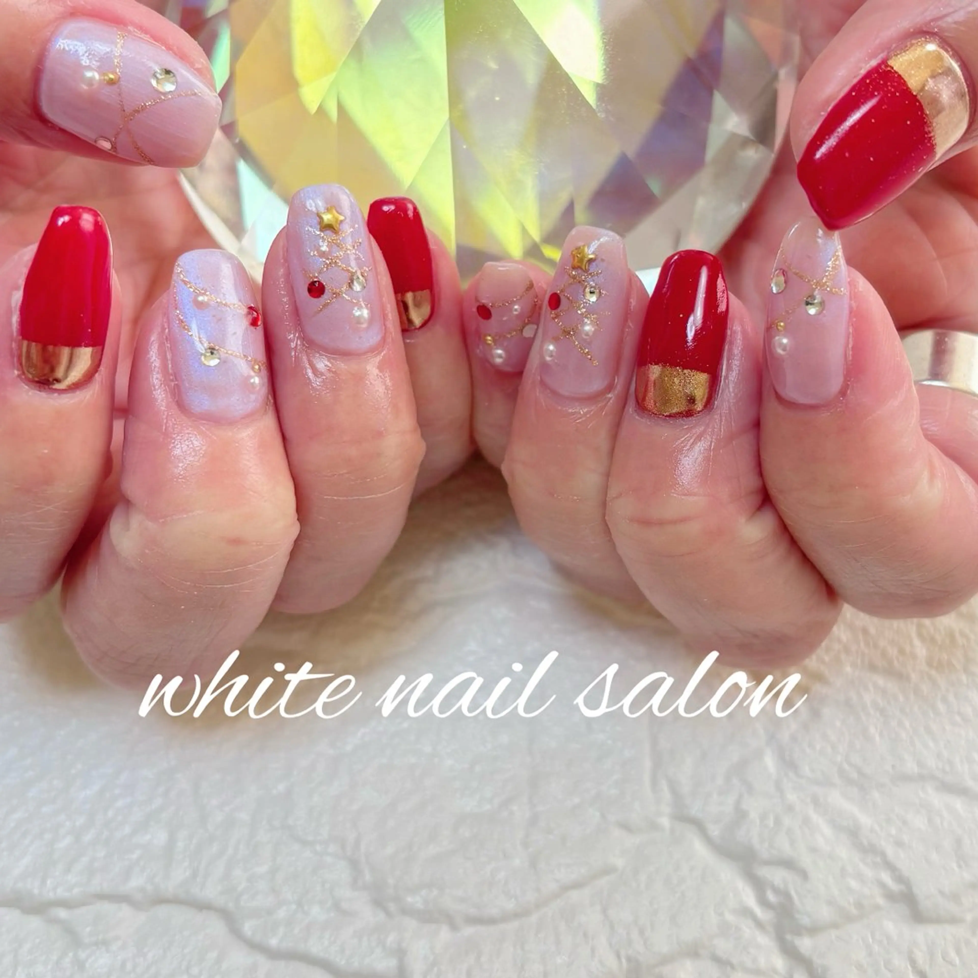 ネイル フットネイル ハンドネイル white nail salonのネイルデザイン