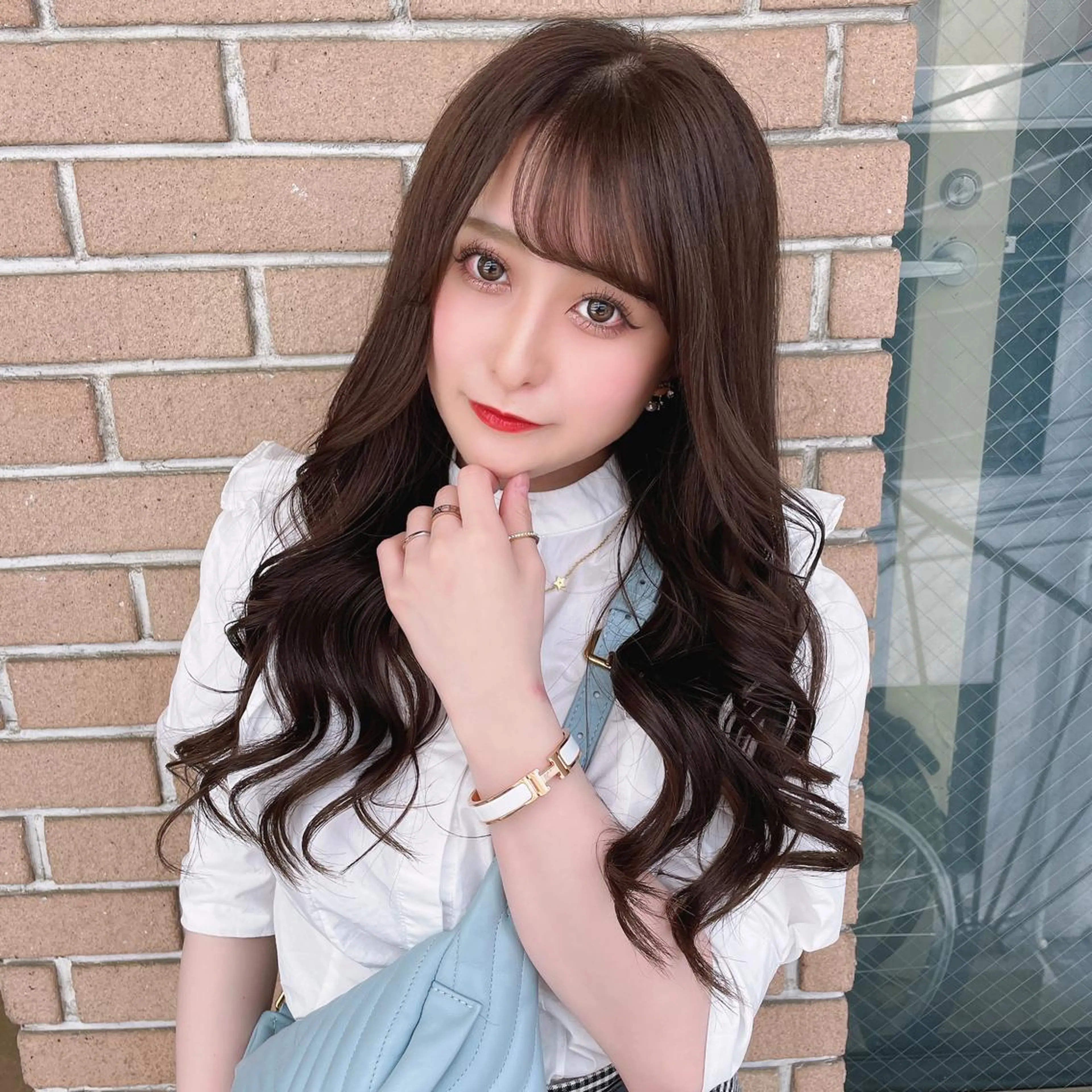 ロング カラー ブラウンカラー ココアブラウン 🕊miki モテ髪🫧のヘアスタイル