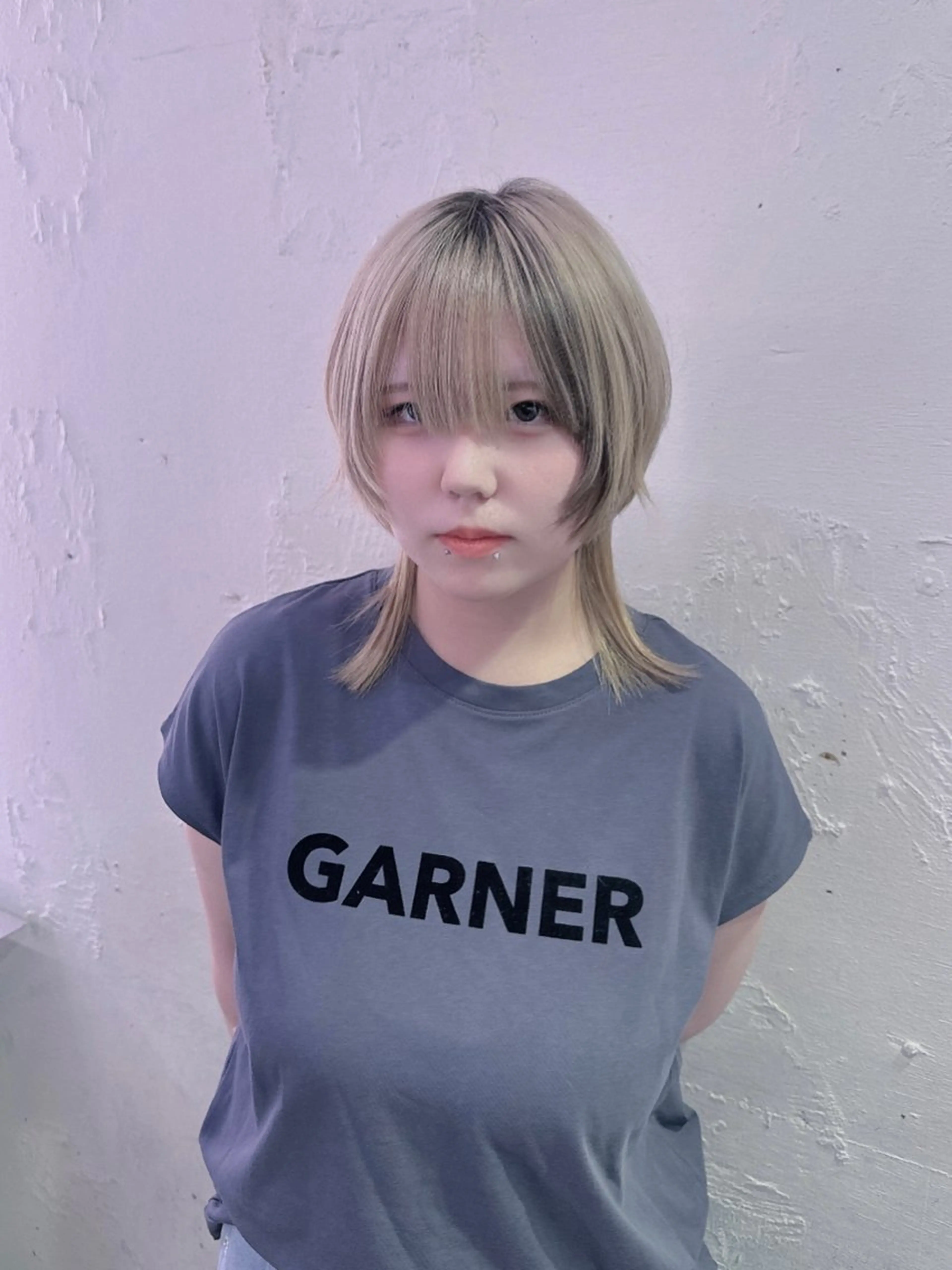 ショート カラー デザインカラー ウルフカット 🐺ウルフオタク🐺 ハイトーン/moeのヘアスタイル