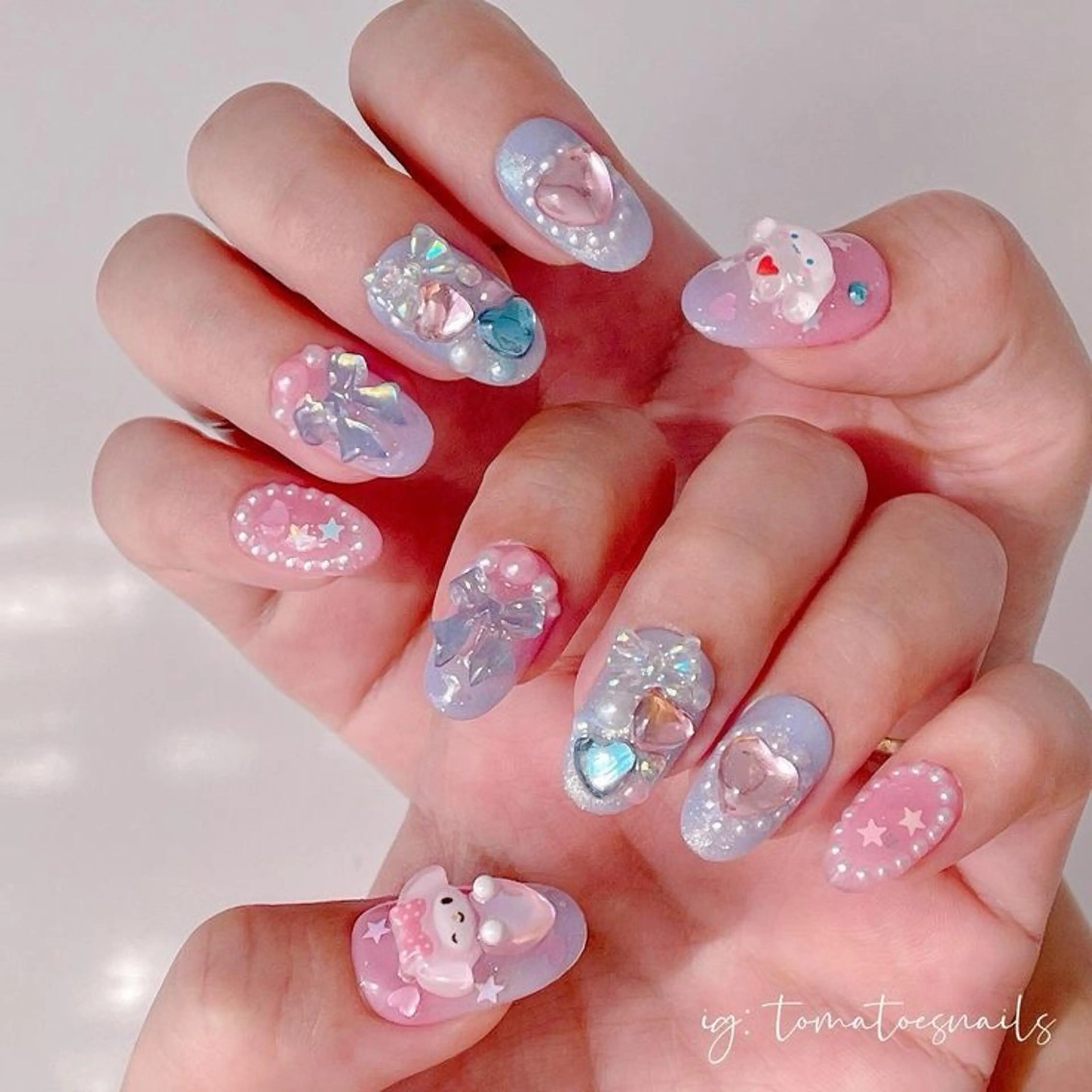 ネイル 長さ出し フレンチネイル グラデーション 卒業式 マグネットネイル ハンドネイル MIHANA HIKARIのネイルデザイン