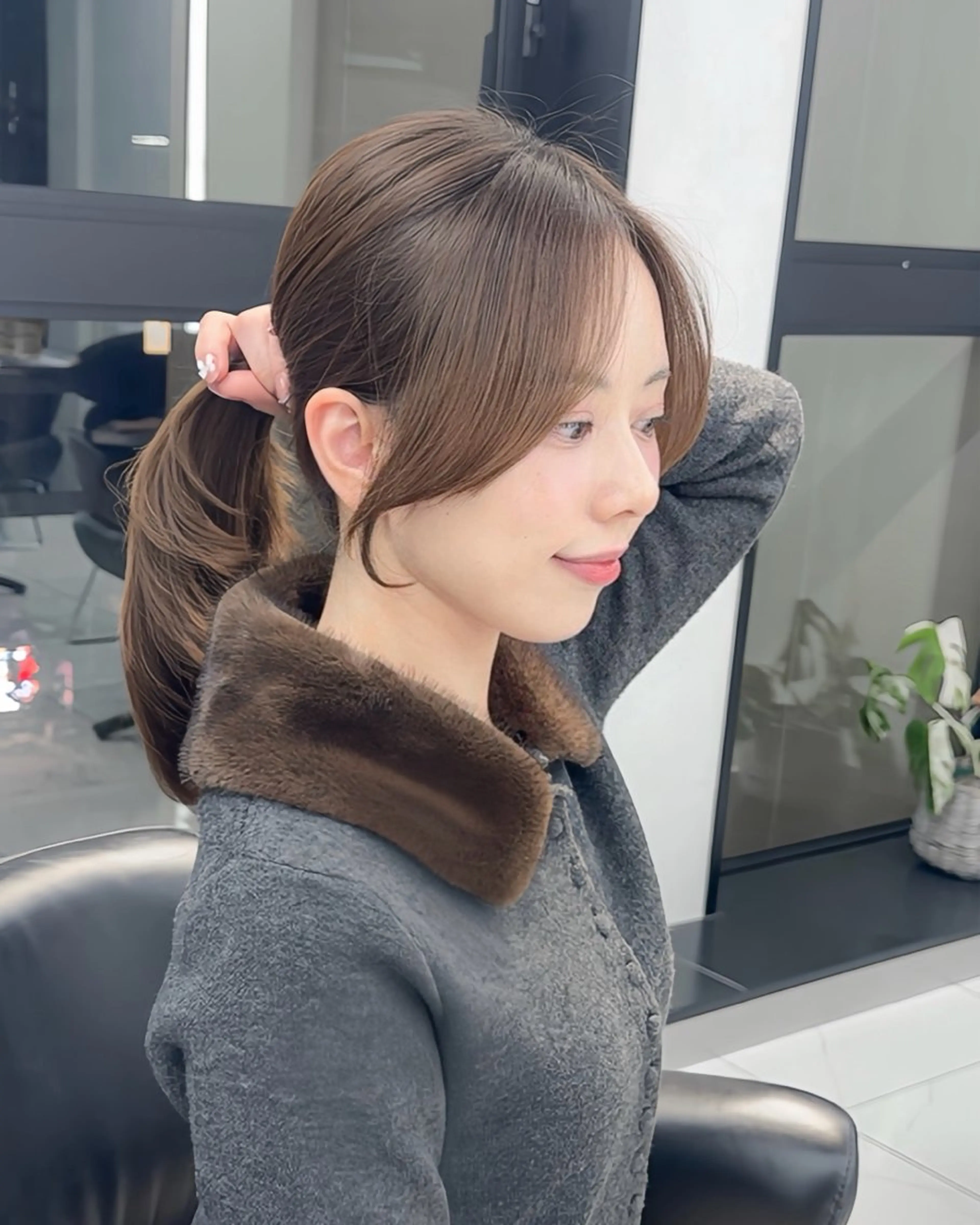 ミディアム カラー ミディアムレイヤー レイヤーカット カット ヘアカラー トリートメント 髪質改善VALETTE福岡天神所属・髪質改善/レイヤー /韓国ヘアNOBUのヘアスタイル