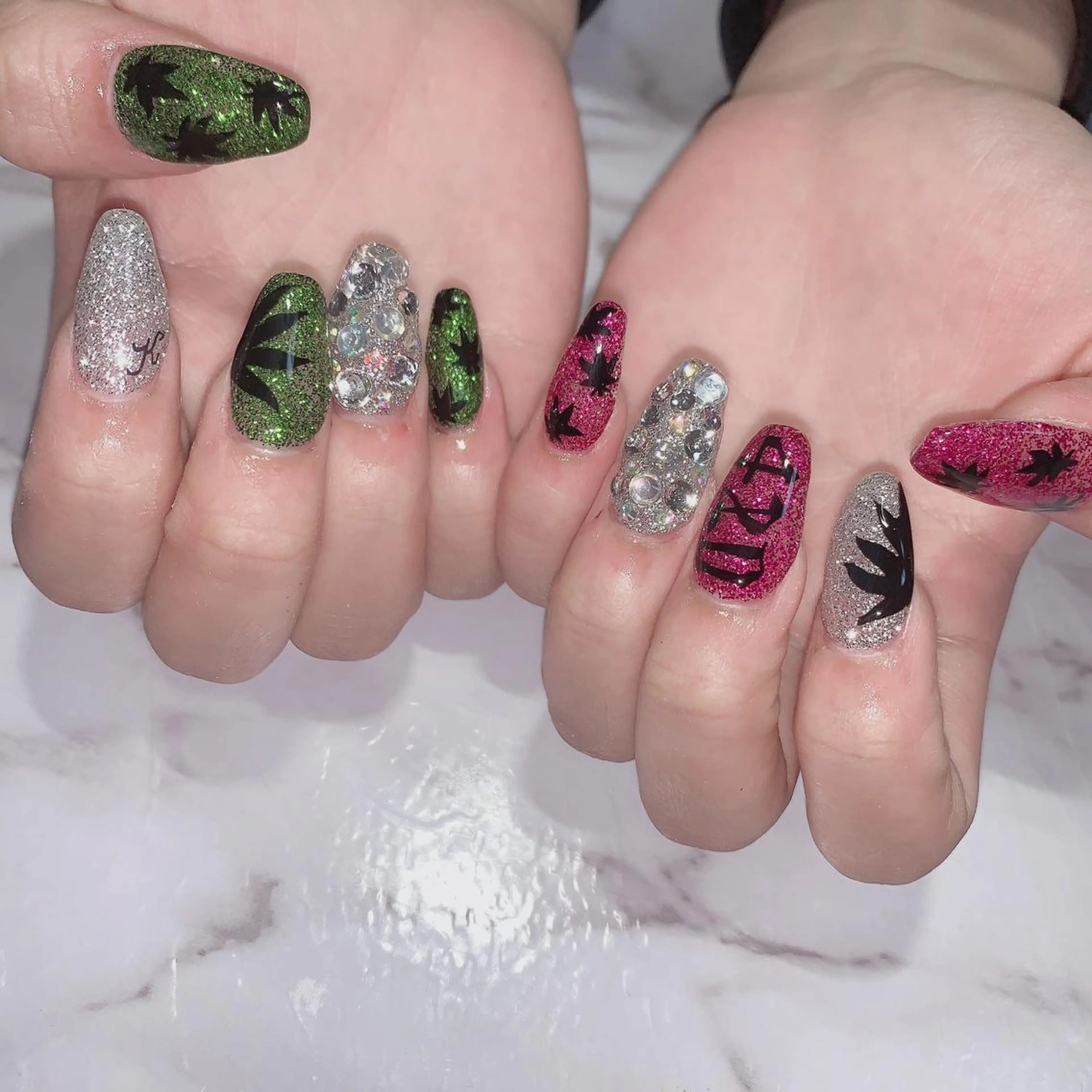 ネイル ラメ(グリッター) Ally's Nailのネイルデザイン