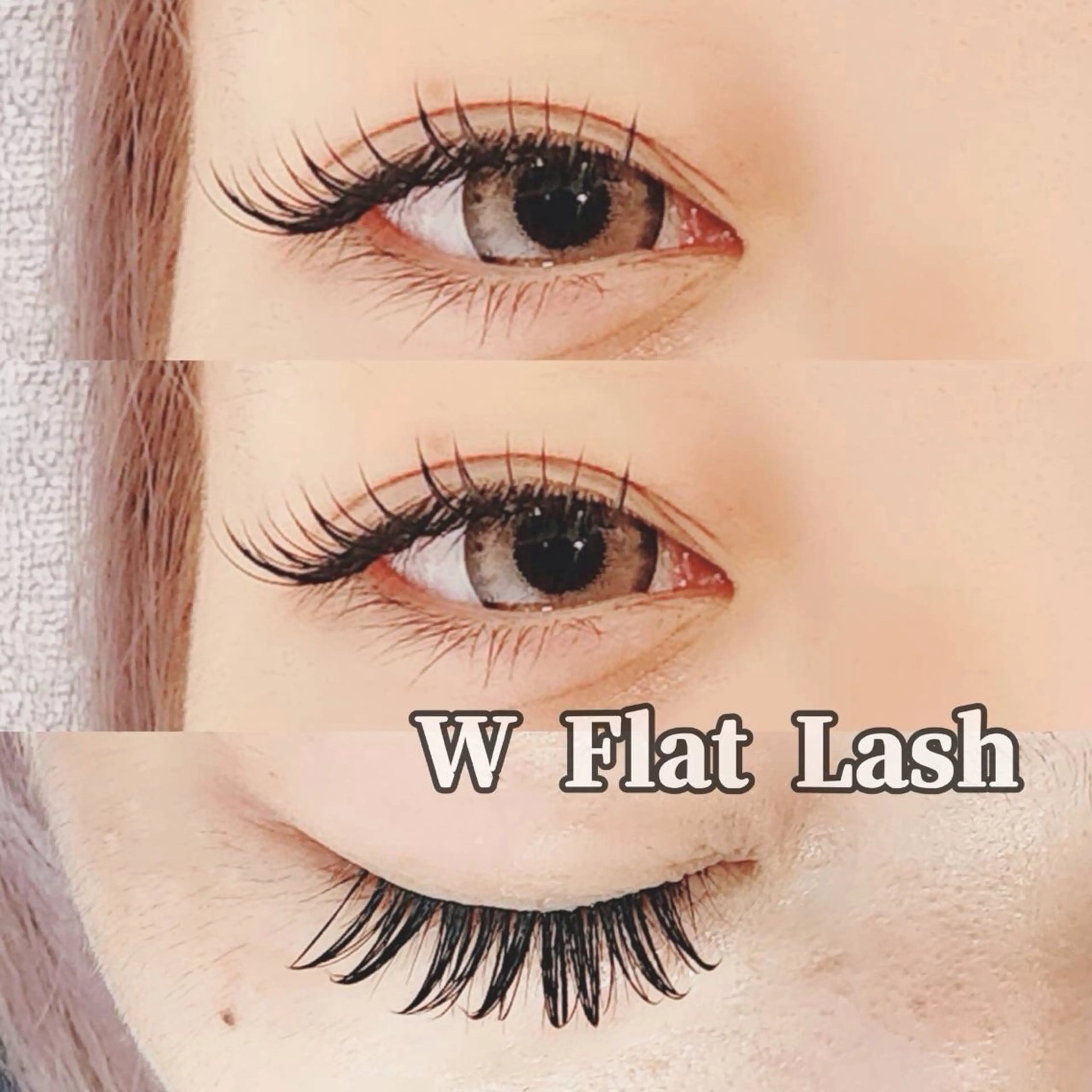 マツエク・マツパ フラットラッシュ Wardrobe by CHERIE所属・サロンドットクッキー KYUのマツエク・マツパデザイン