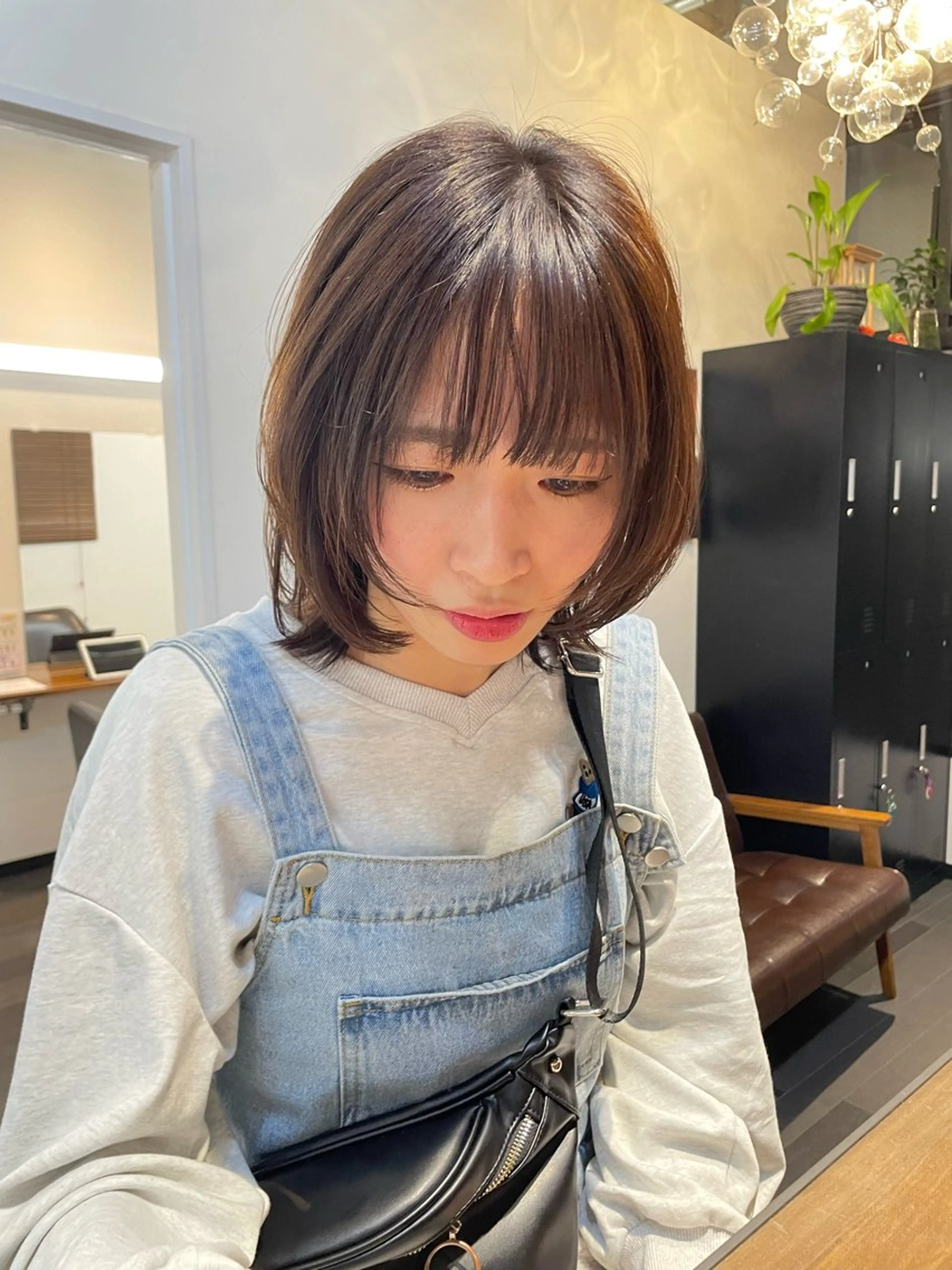 ミディアム ウルフカット やまぎし ひろきのヘアスタイル