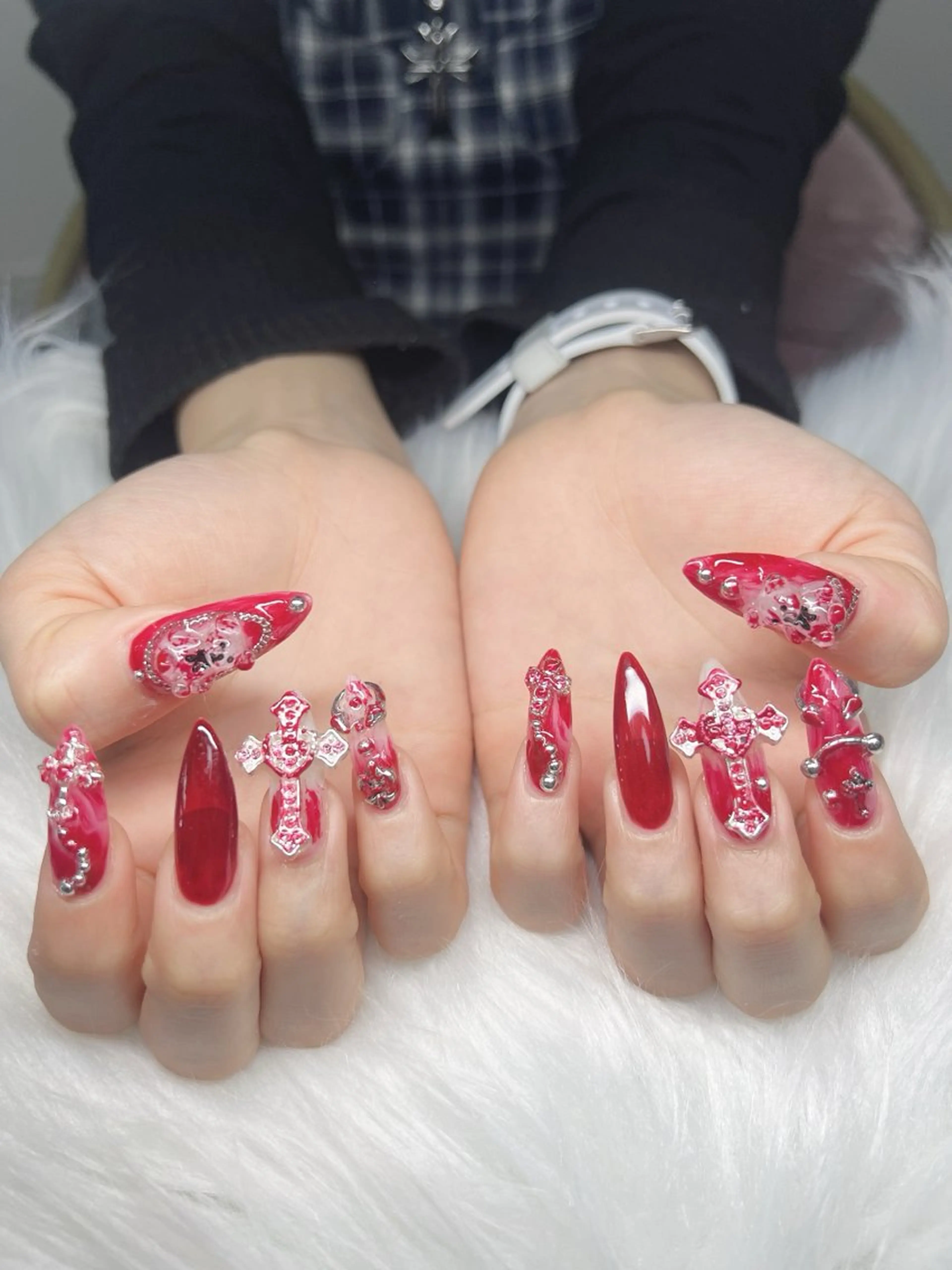 ネイル ハンドネイル Lee Nails チップ長さだし専門店のネイルデザイン