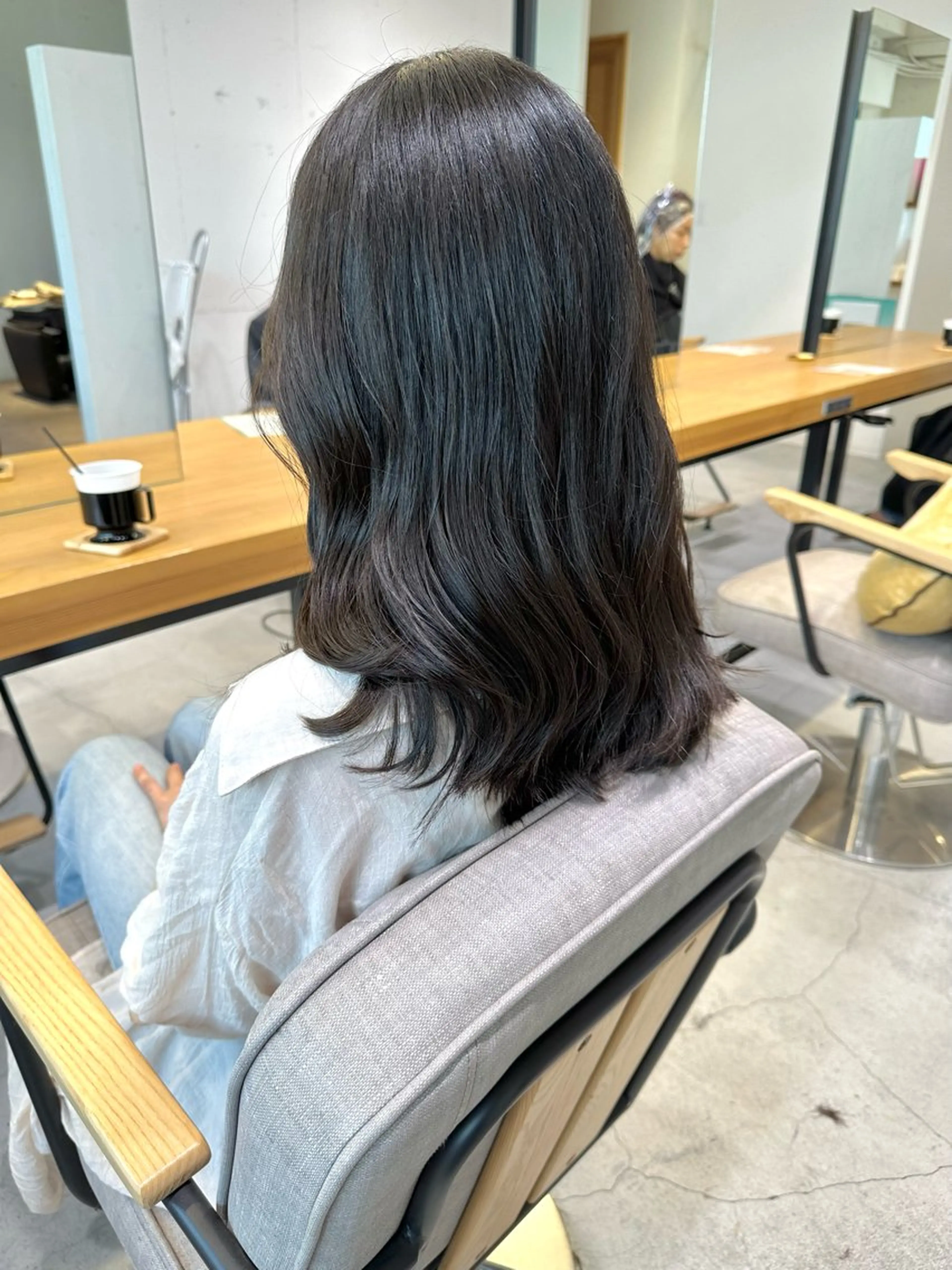 セミロング カット ヘアカラー トリートメント 上野湧太 髪質改善/艶カラーのヘアスタイル