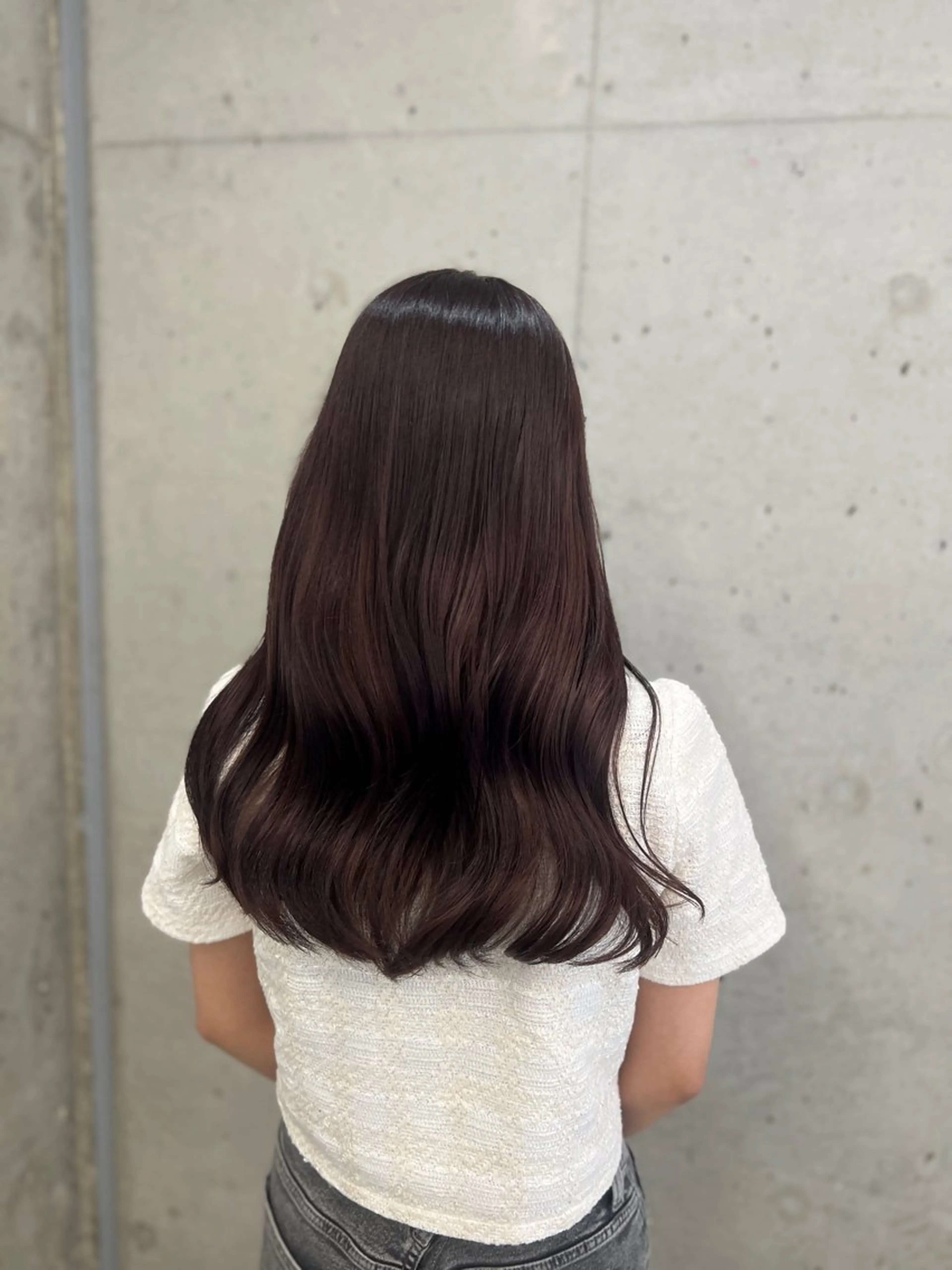 ロング カラー ブリーチ ダブルカラー ブリーチなしカラー レイヤーカット ヘアカラー トリートメント 頓所 大昂のヘアスタイル