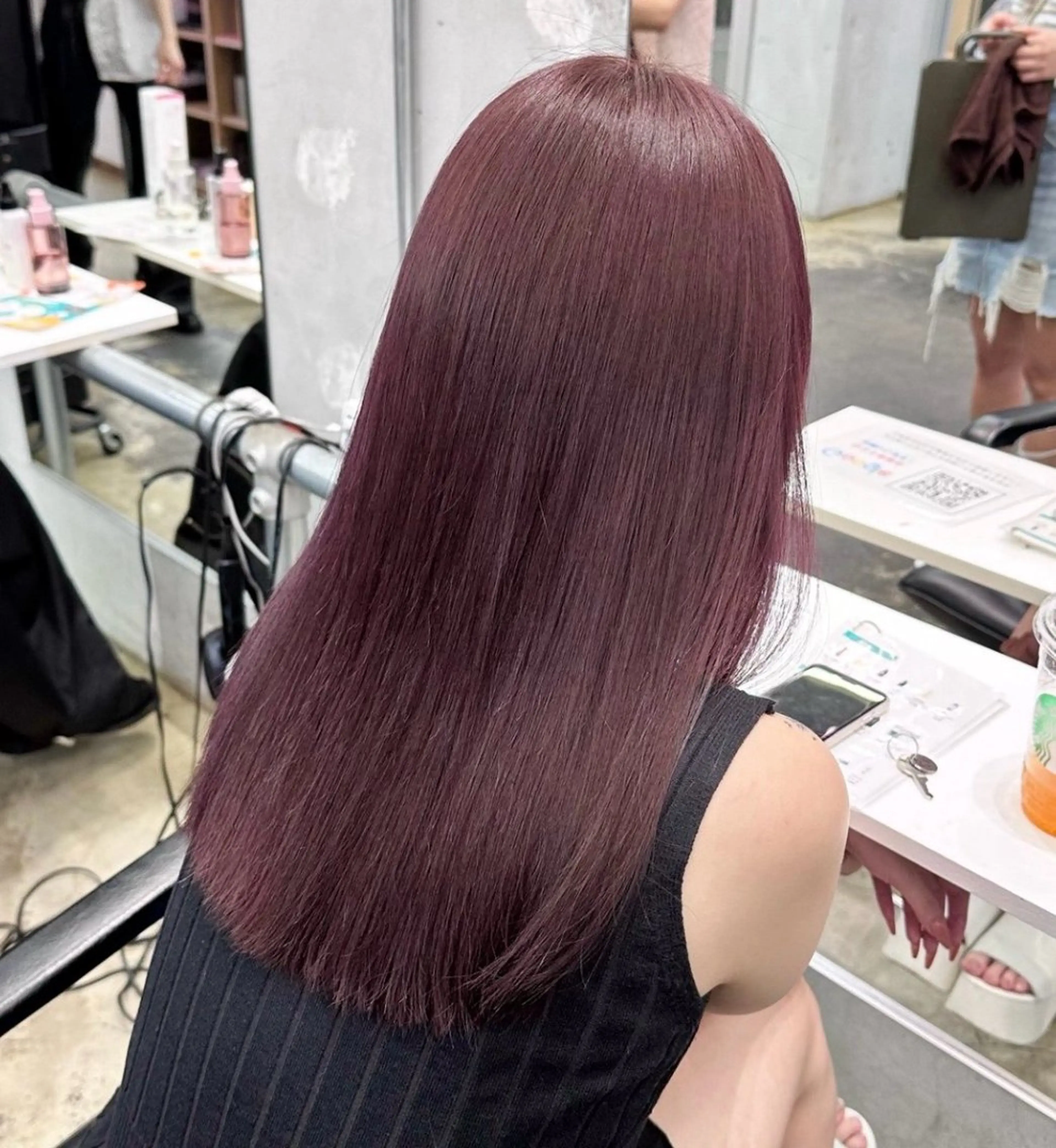 ロング カラー ヘアアレンジ ブリーチ ブリーチなしカラー 🥀モテ暖色× エクステ🥀あかりのヘアスタイル