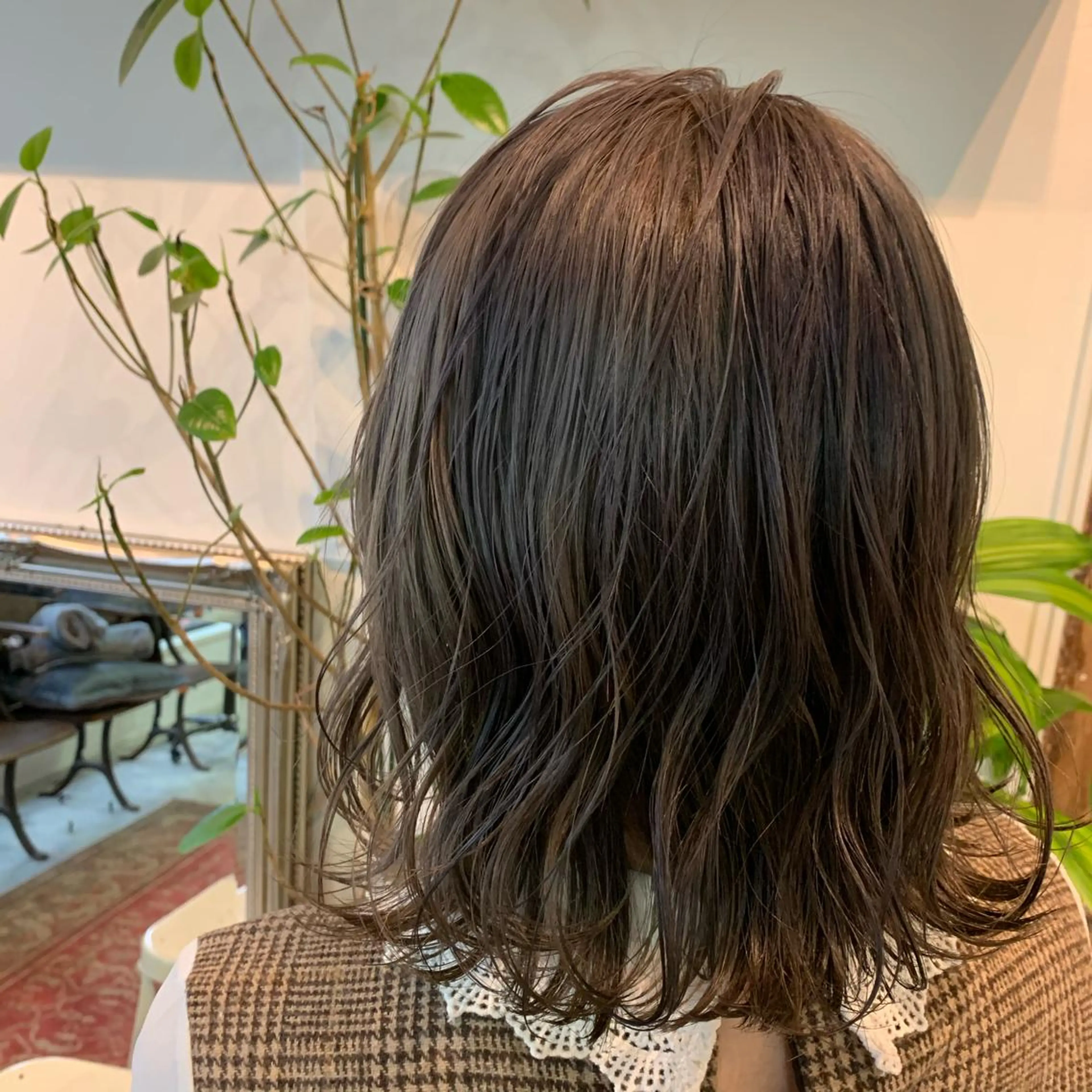 ミディアム アッシュ 山崎 澪 レイヤーカット/大宮のヘアスタイル