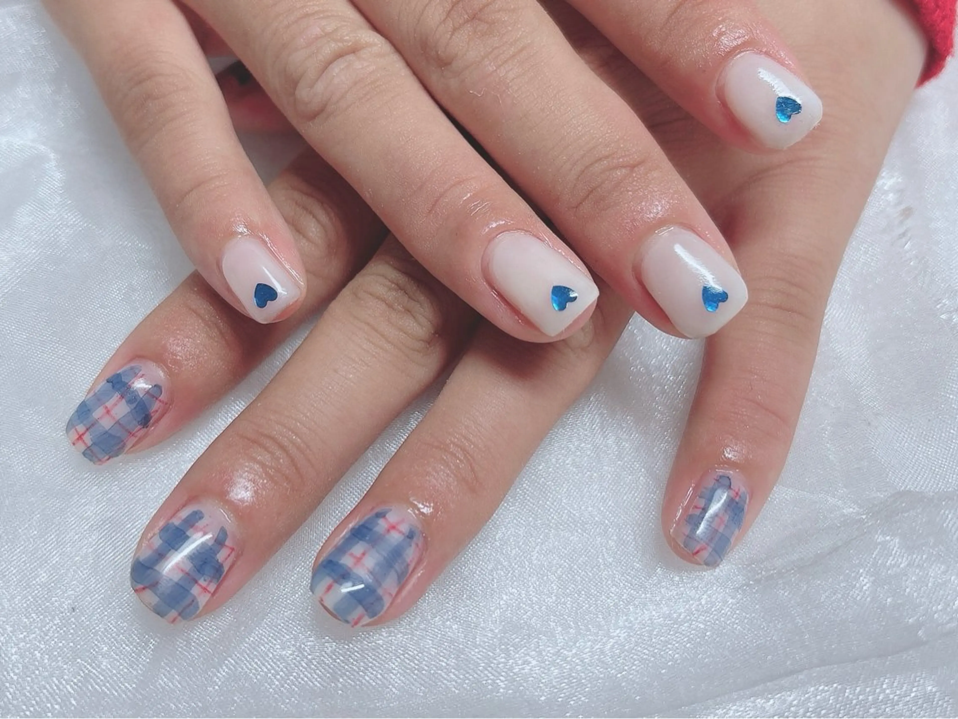 ネイル ハート ハンドネイル BABY LION :Fumiyoのネイルデザイン