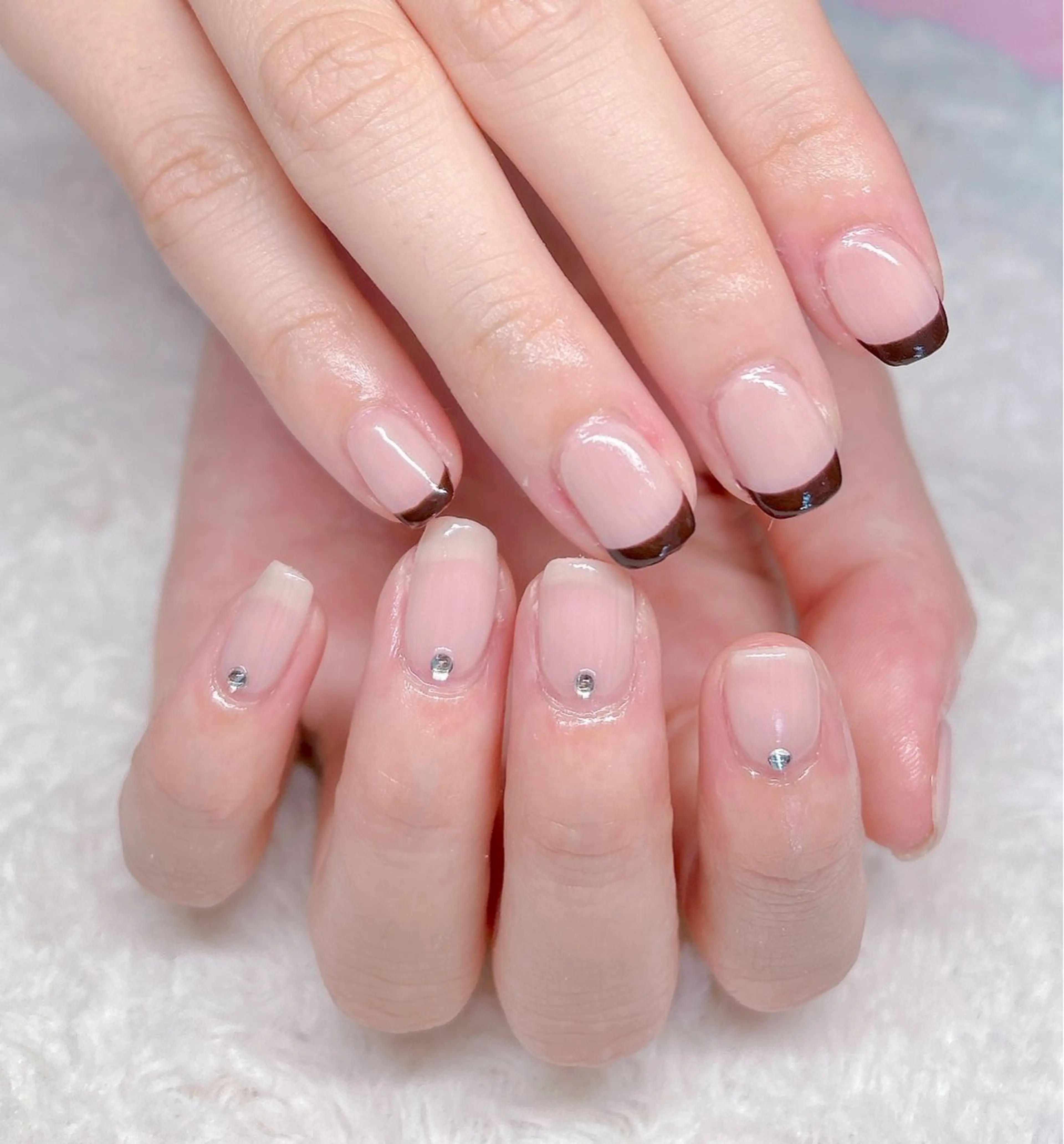 ネイル フレンチネイル シンプルネイル ハンドネイル ハンドケア kaenail 瑞江のネイルデザイン