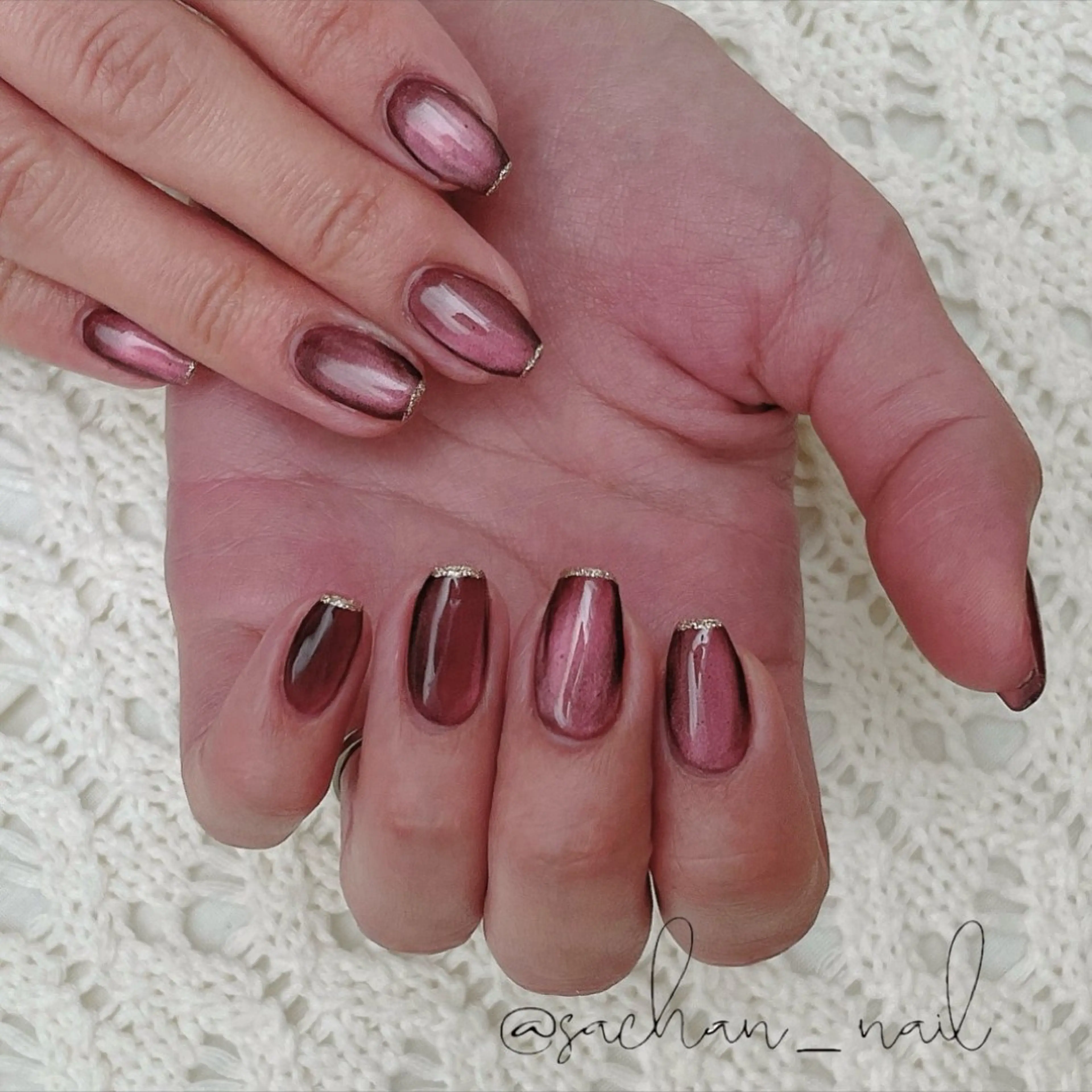 ネイル マグネットネイル ハンドネイル Sukegawa Satsukiのネイルデザイン