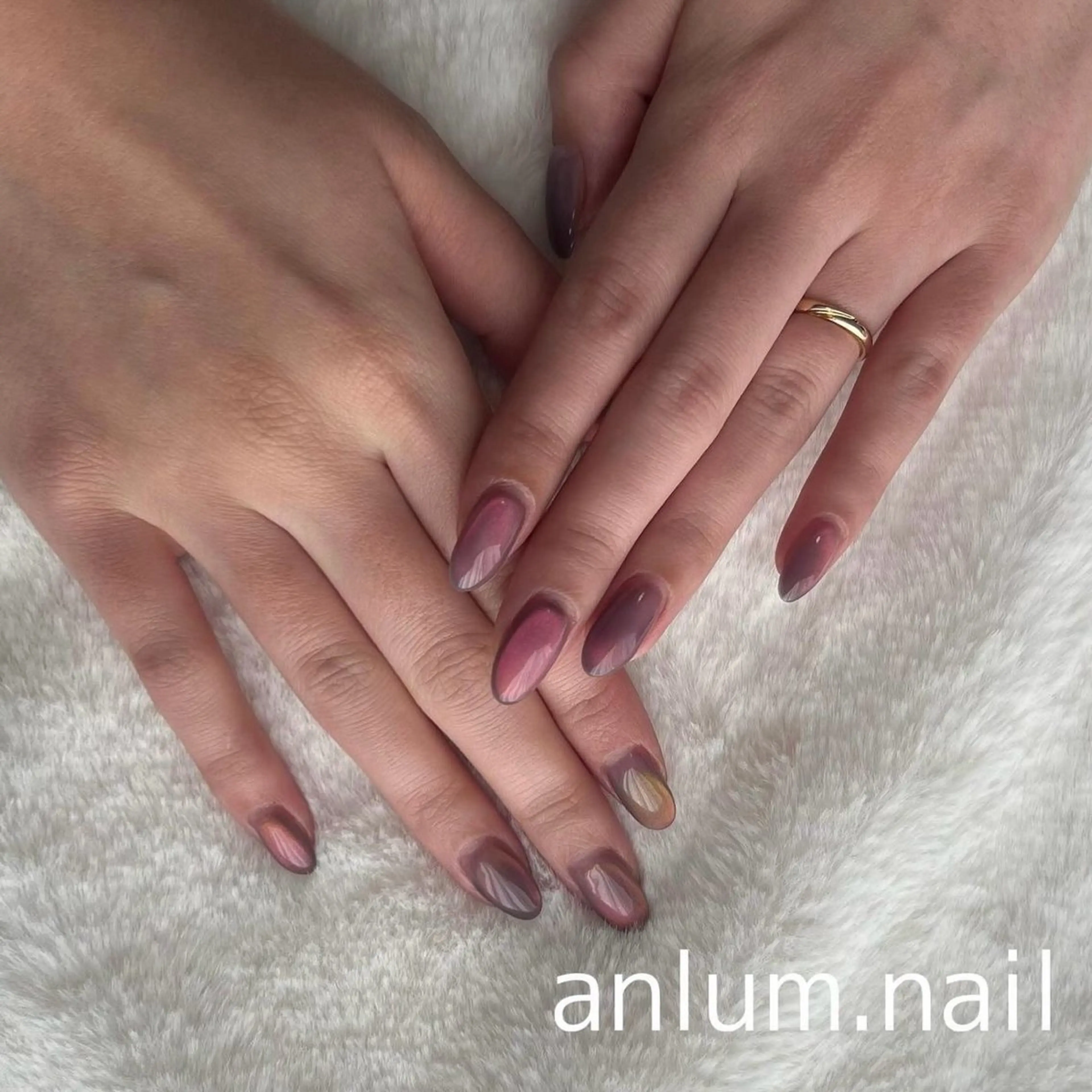 ネイル マグネットネイル ハンドネイル anlum.nail shuriのネイルデザイン