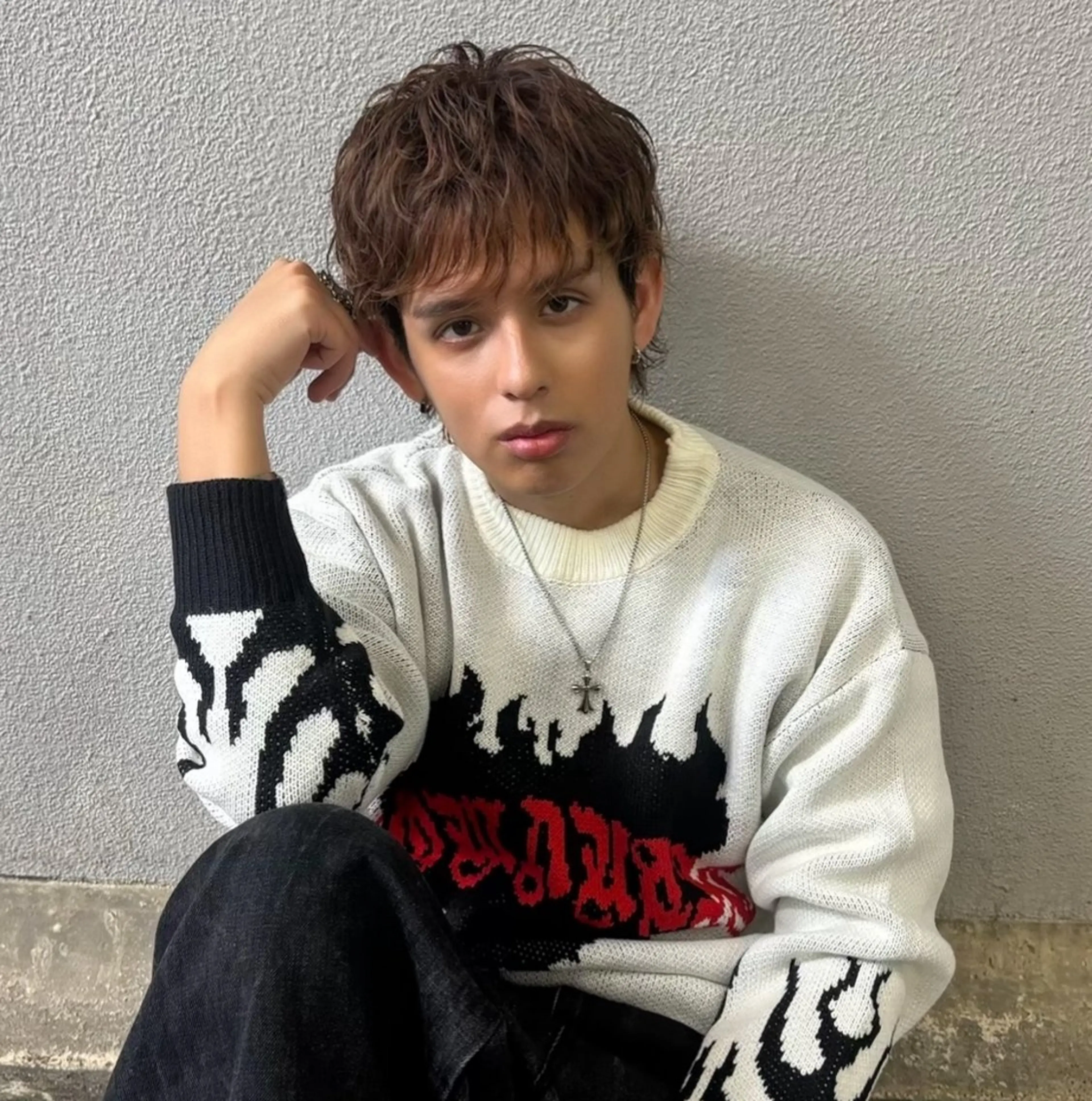 メンズ カット パーマ レイヤーカット/艶髪 /パーマaikoのヘアスタイル