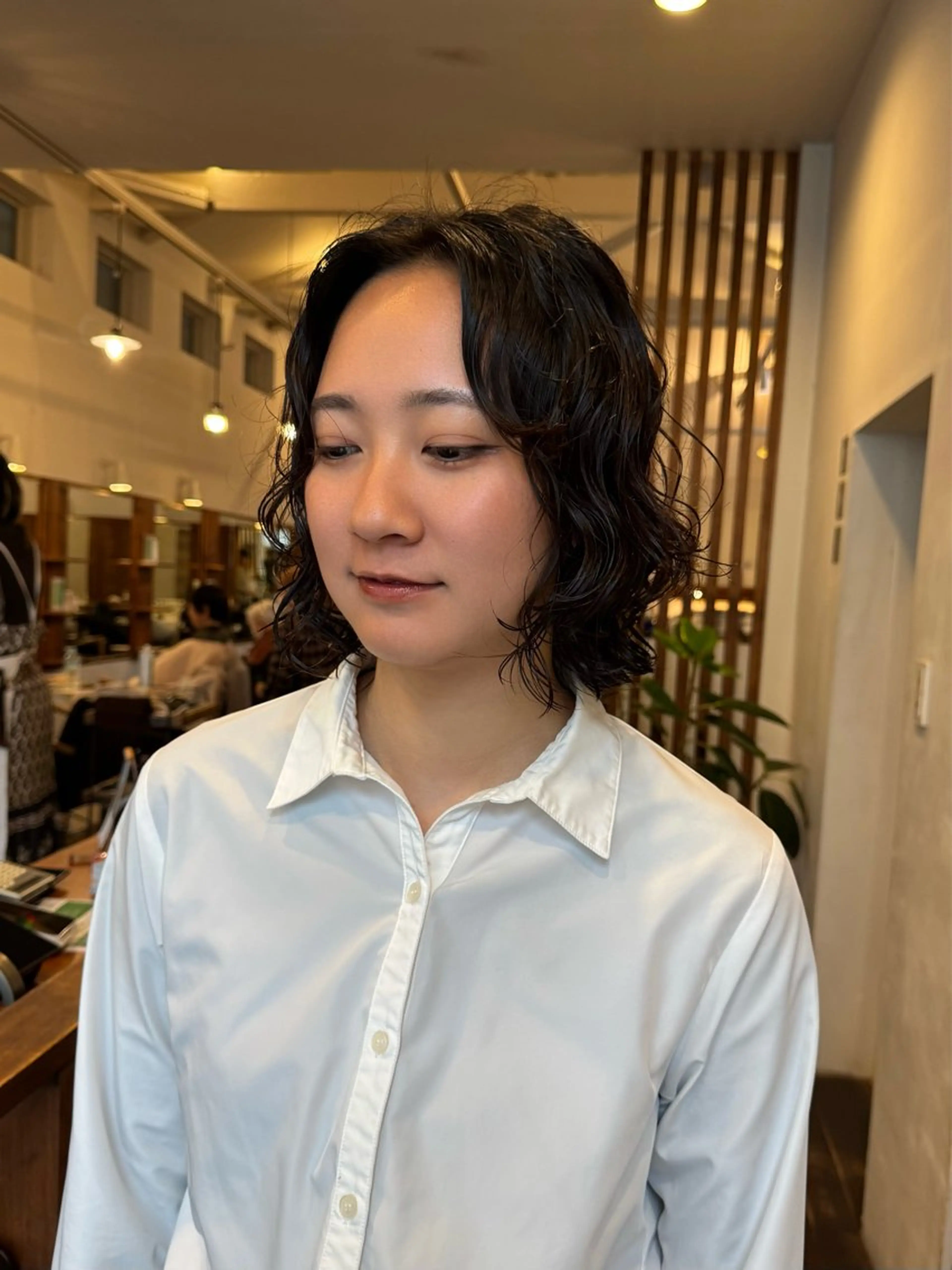 ミディアム パーマ カット パーマ MOK大阪梅田店 Asahiのヘアスタイル