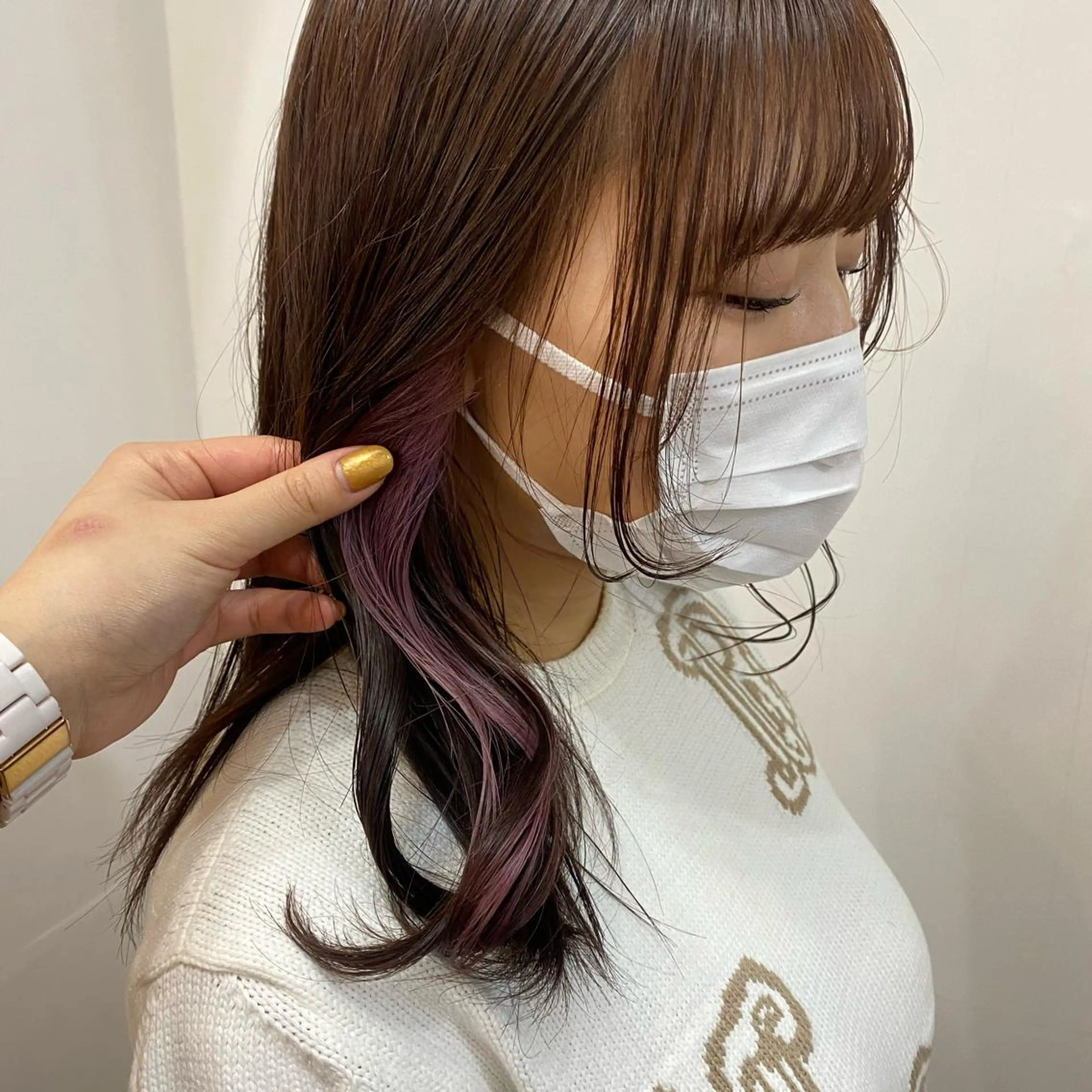 ミディアム カラー 🪭risa 暖色/レイヤー🪭のヘアスタイル