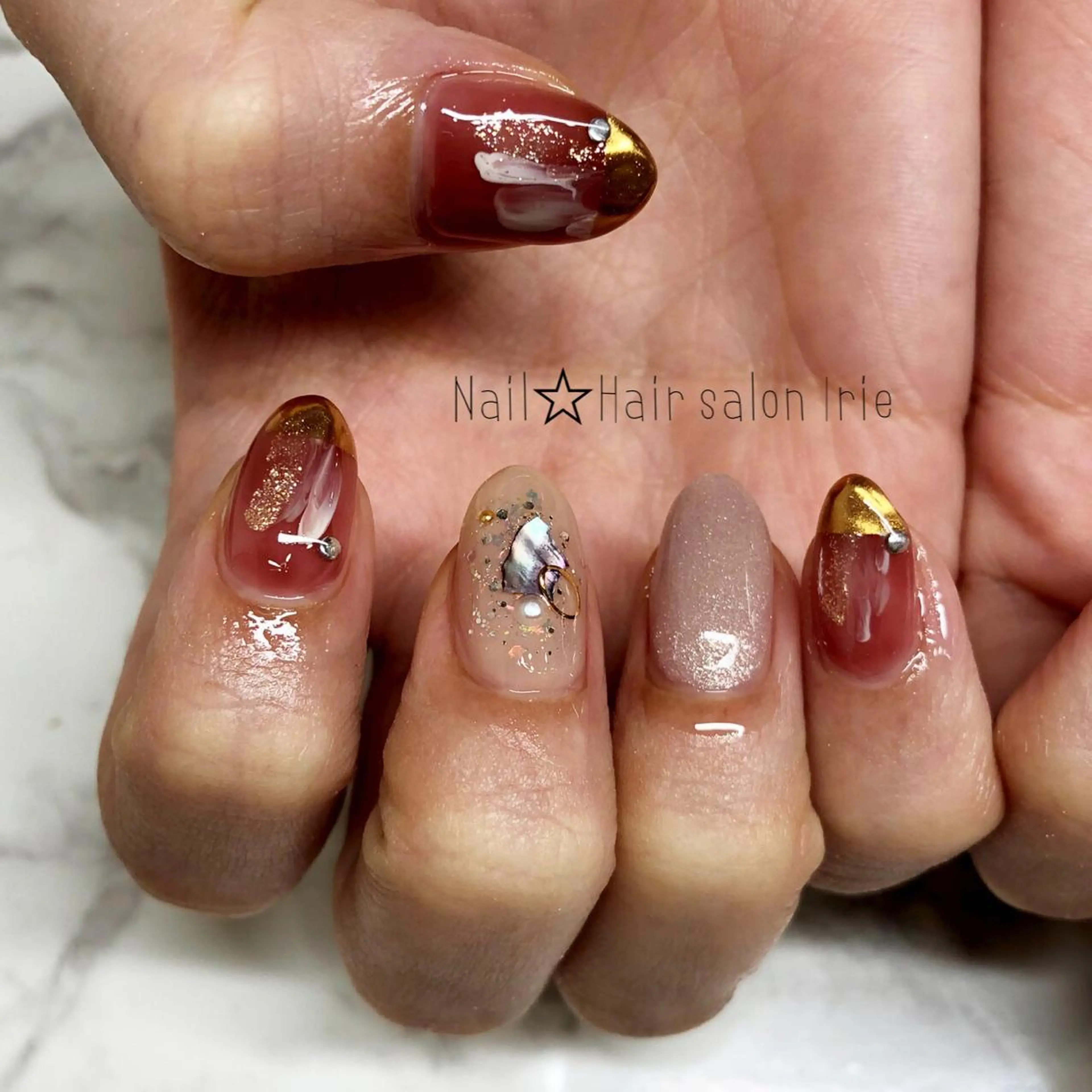 ネイル ハンドネイル Hair salon Irie所属・與儀 知佳のネイルデザイン