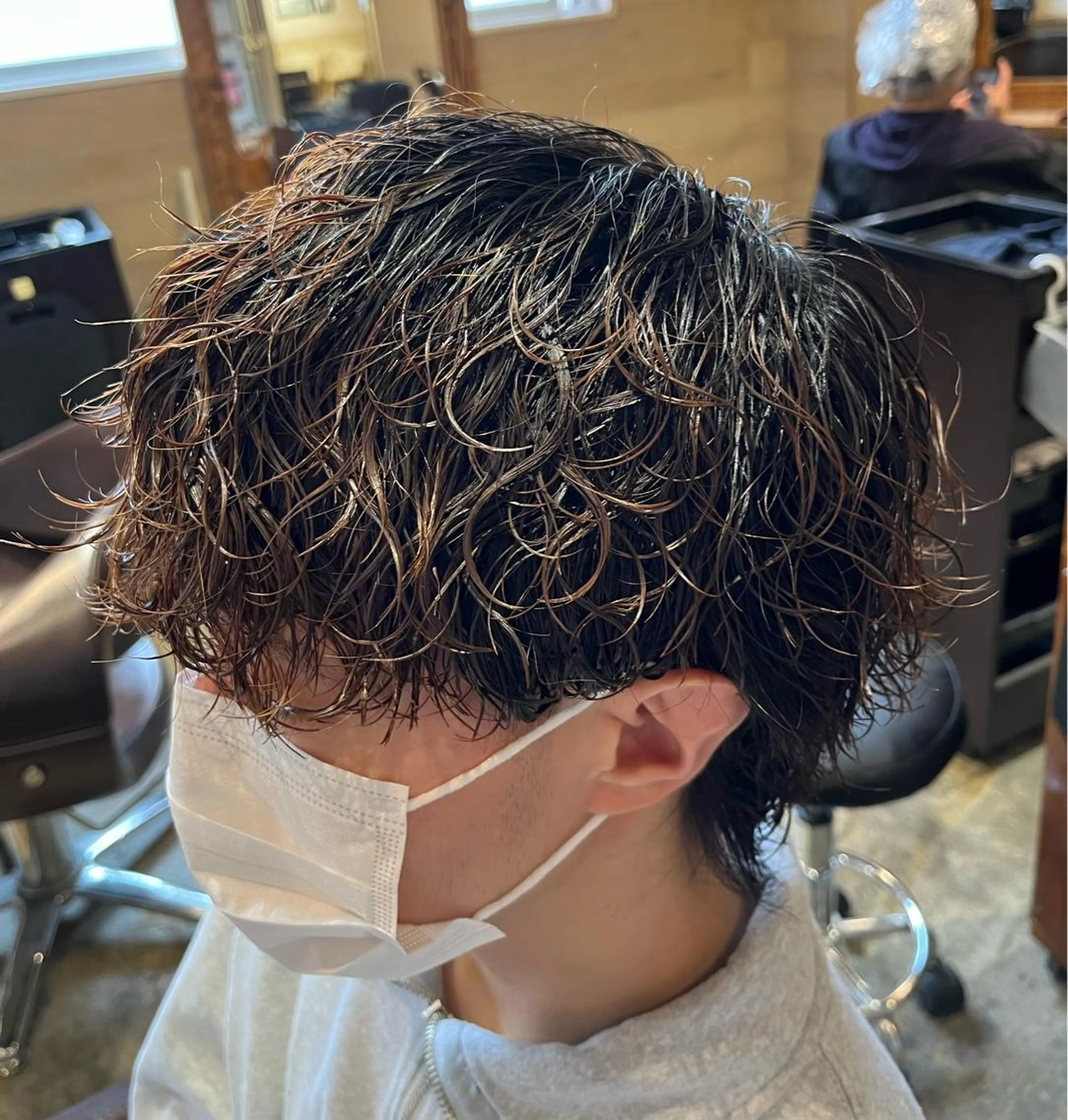 パーマ メンズ カット パーマ トリートメント ヘアセット 👑メンズパーマ特化 店長望月謙二郎👑のヘアスタイル