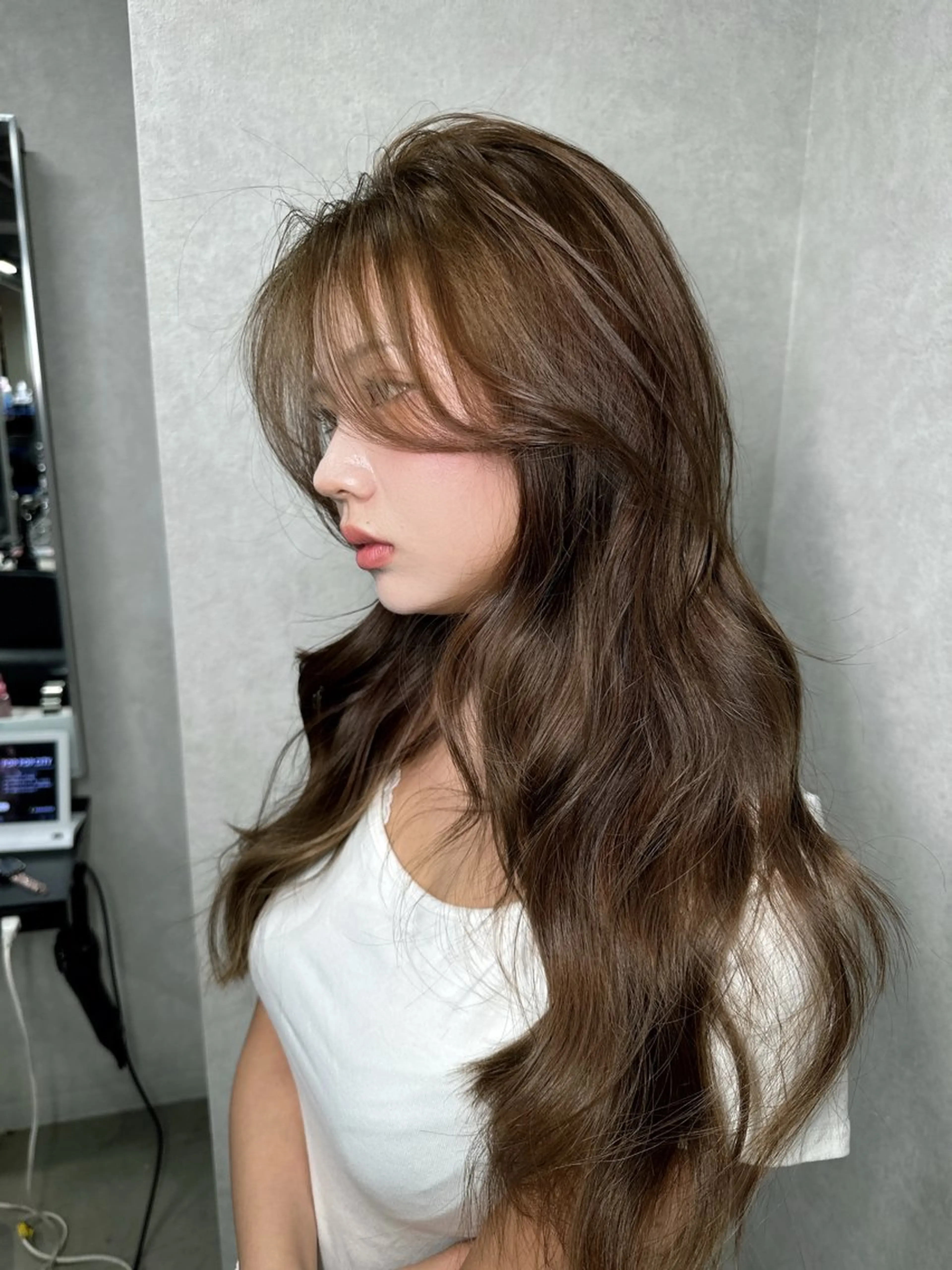 ロング カラー カット ヘアカラー トリートメント ワンホンヘア ケラチン/Kaitoのヘアスタイル