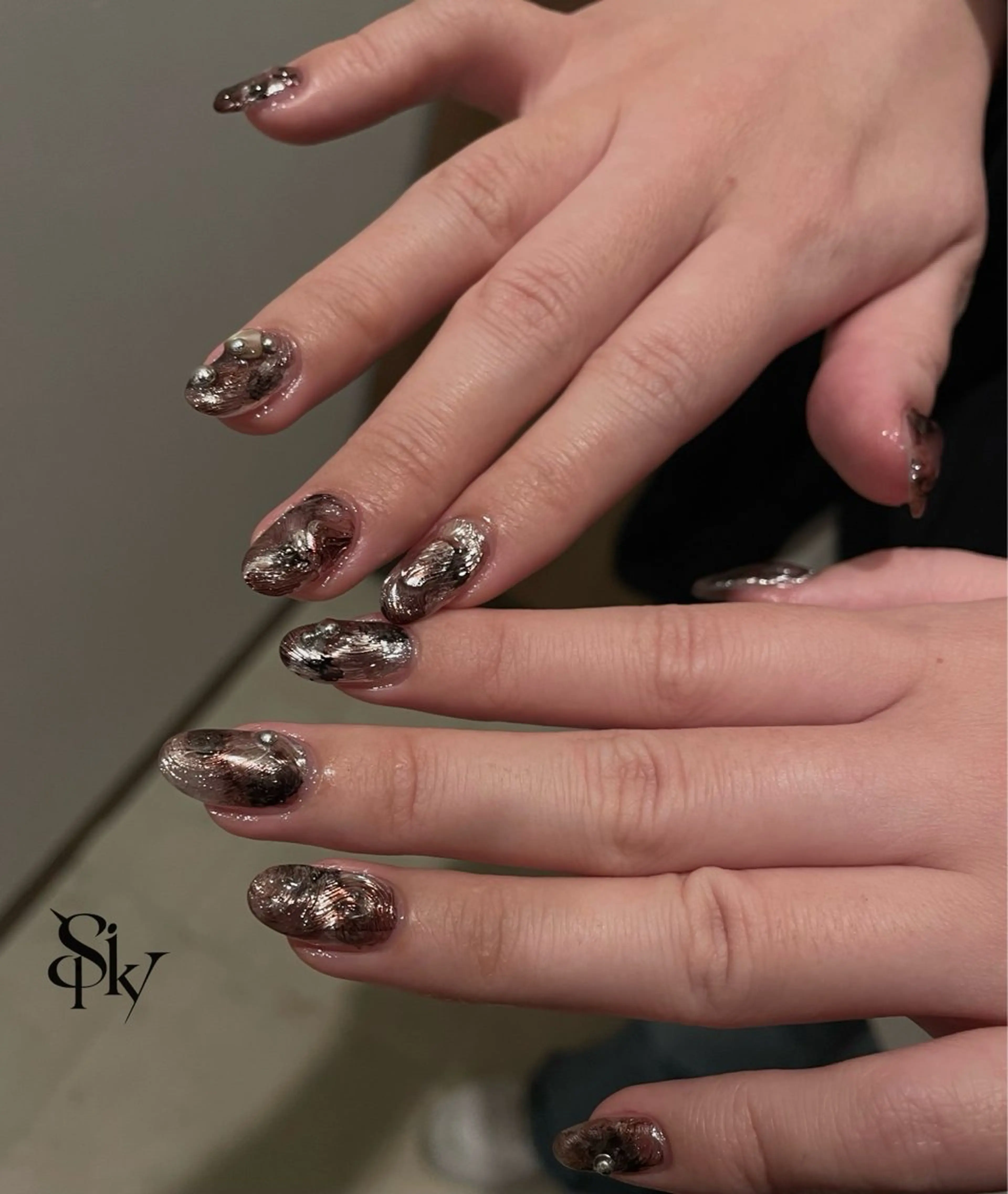 ネイル ハンドネイル Spiky とうげ ふうかのネイルデザイン