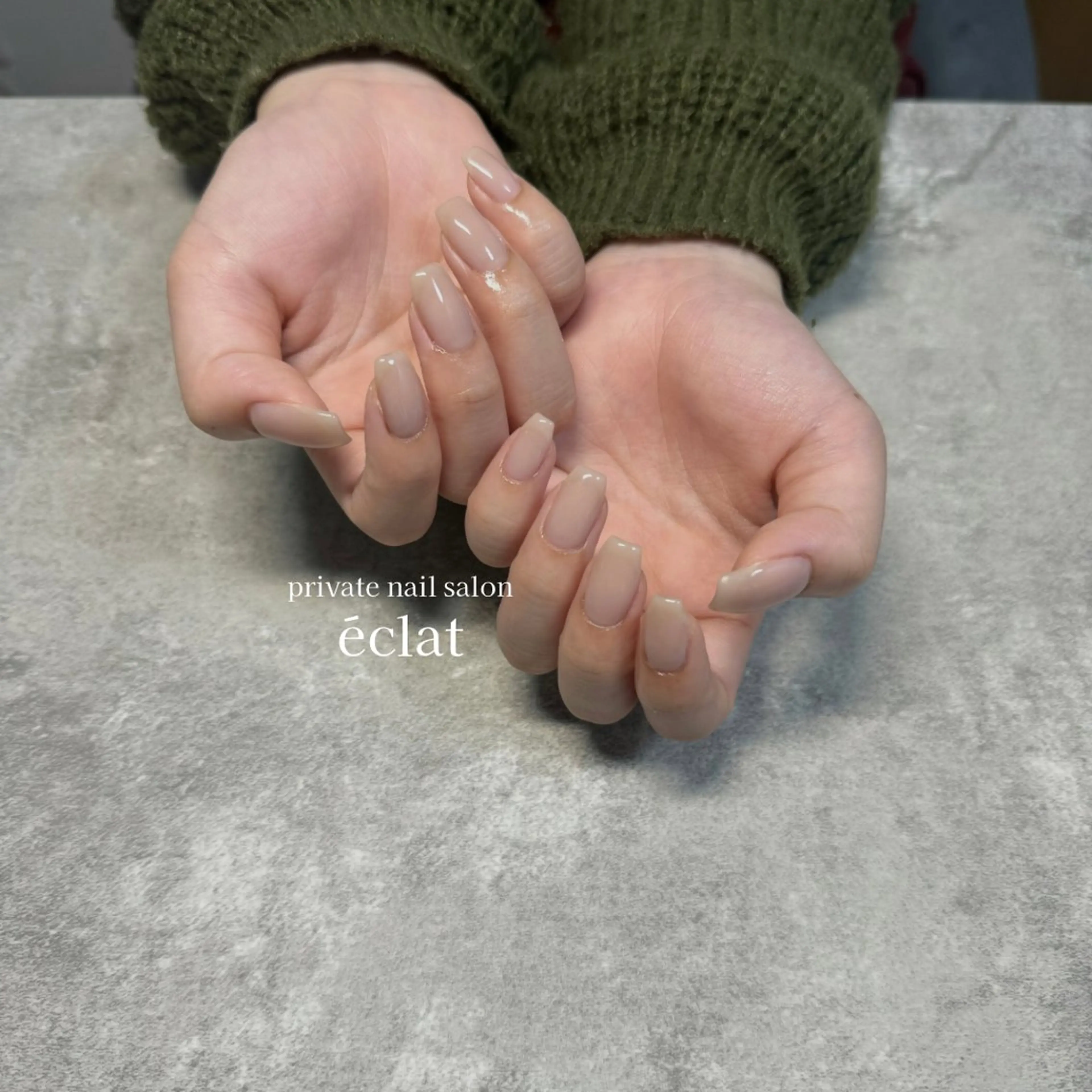 ネイル ワンカラーネイル nailsalon éclatのネイルデザイン