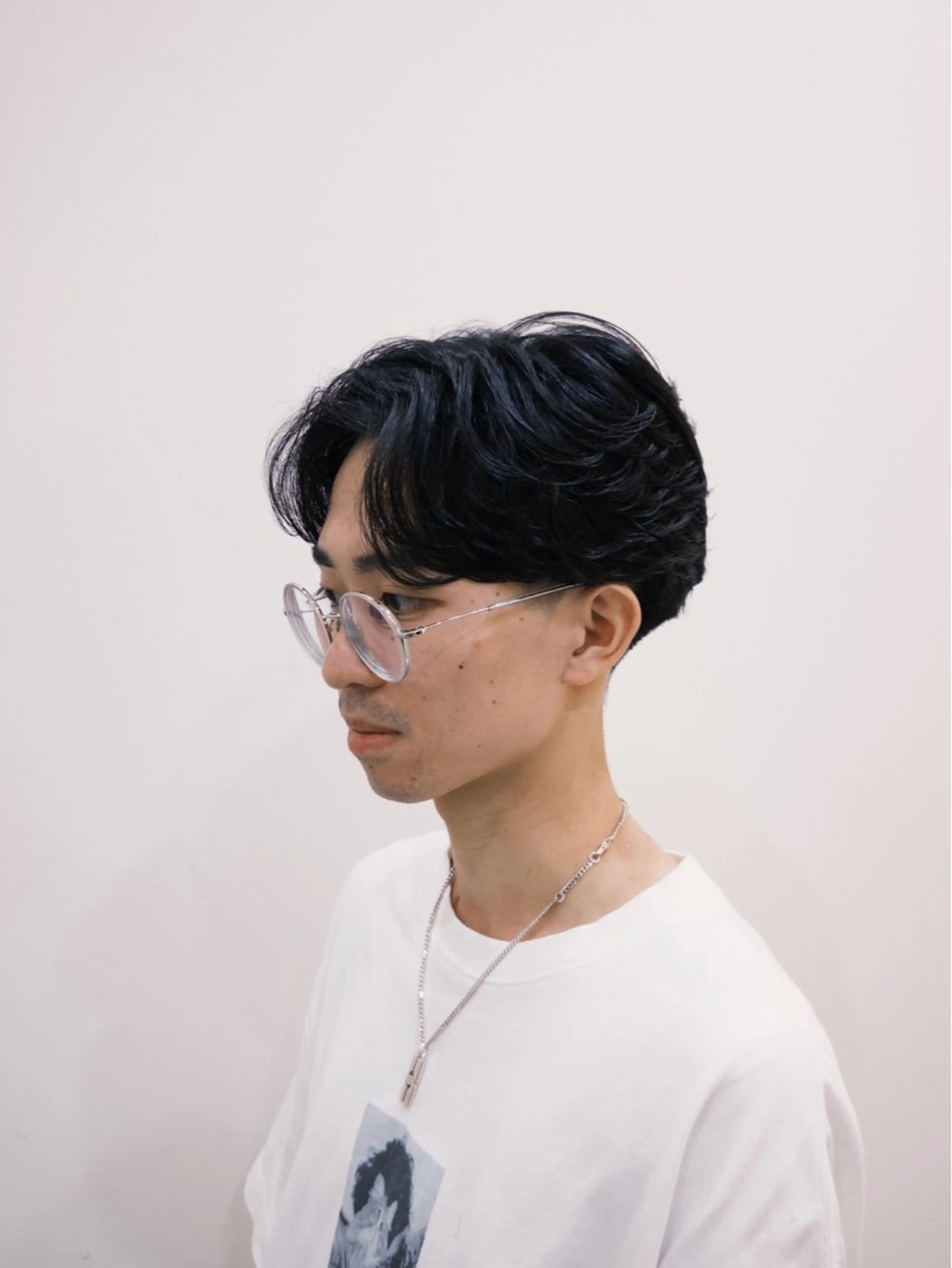 カット＋フェザーパーマの写真