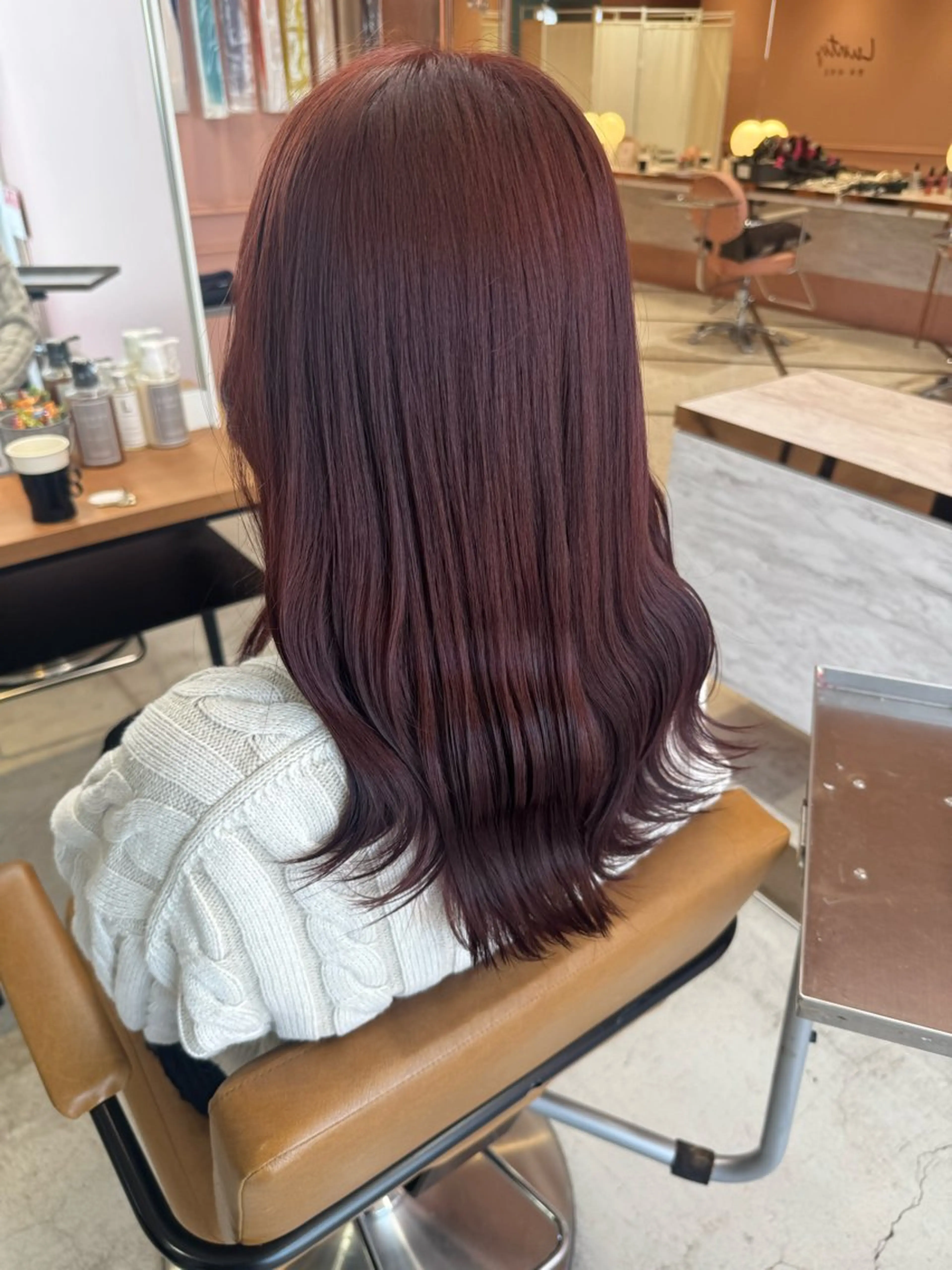 ミディアム ヘアカラー 🌶推しカラー RINA🌶´-のヘアスタイル