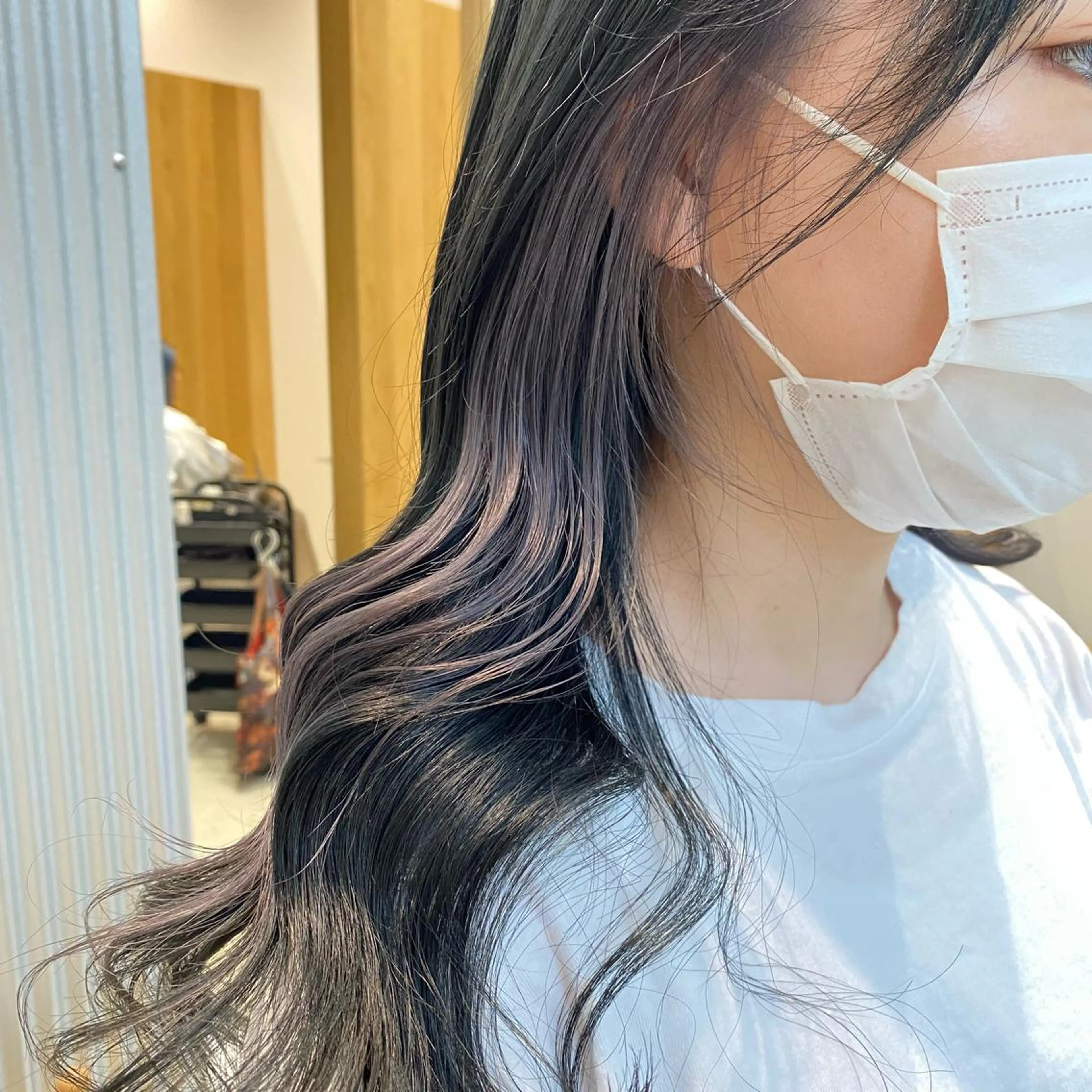 セミロング カラー ヘアアレンジ GO TODAY SHAiRE SALON  原宿verno店所属・完全💗マンツーマン marinのヘアスタイル