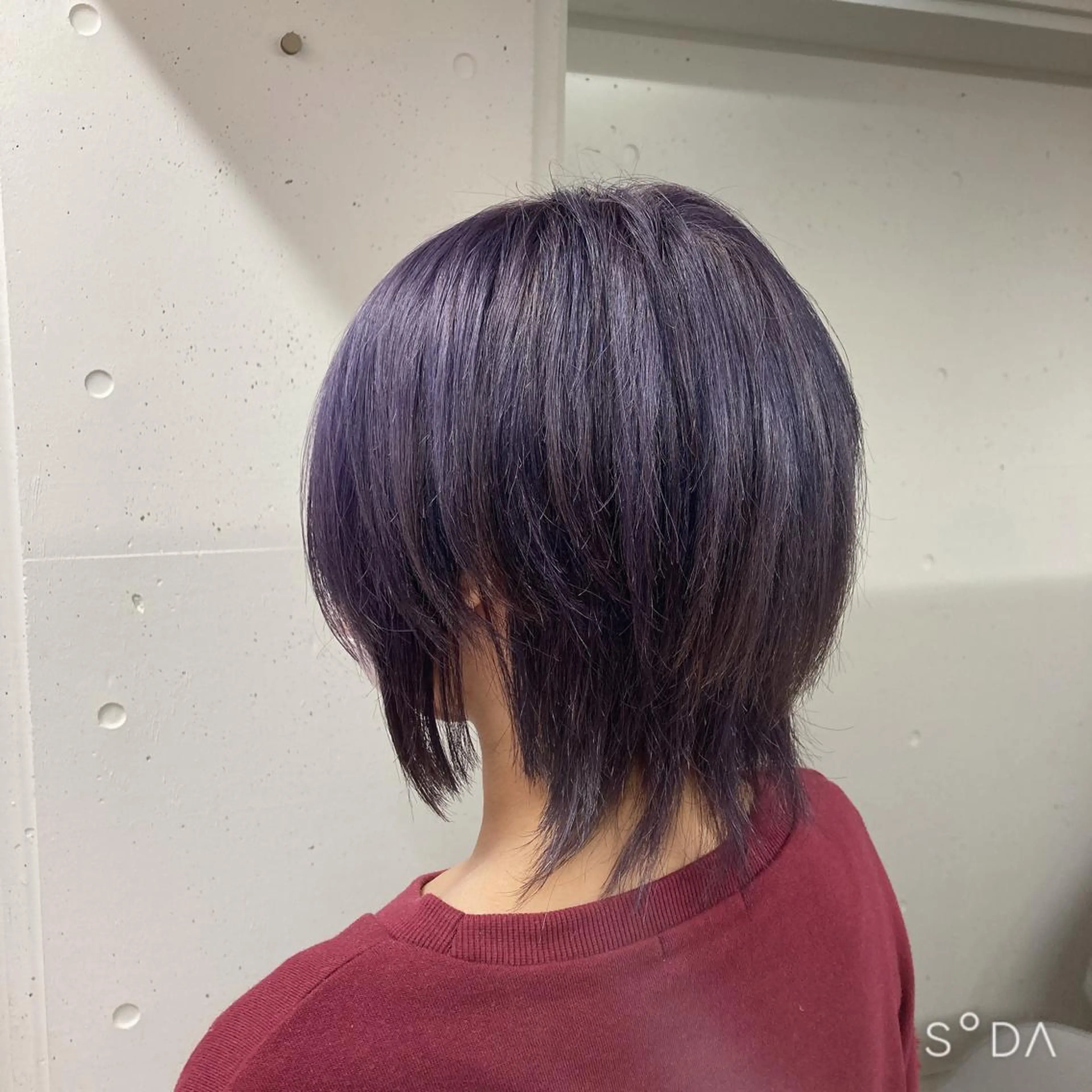 ショート カラー ブリーチ パープルカラー ミルミー美容室所属・🦄💒💓齎藤 七海子🦄💒💓のマツエク・マツパデザイン