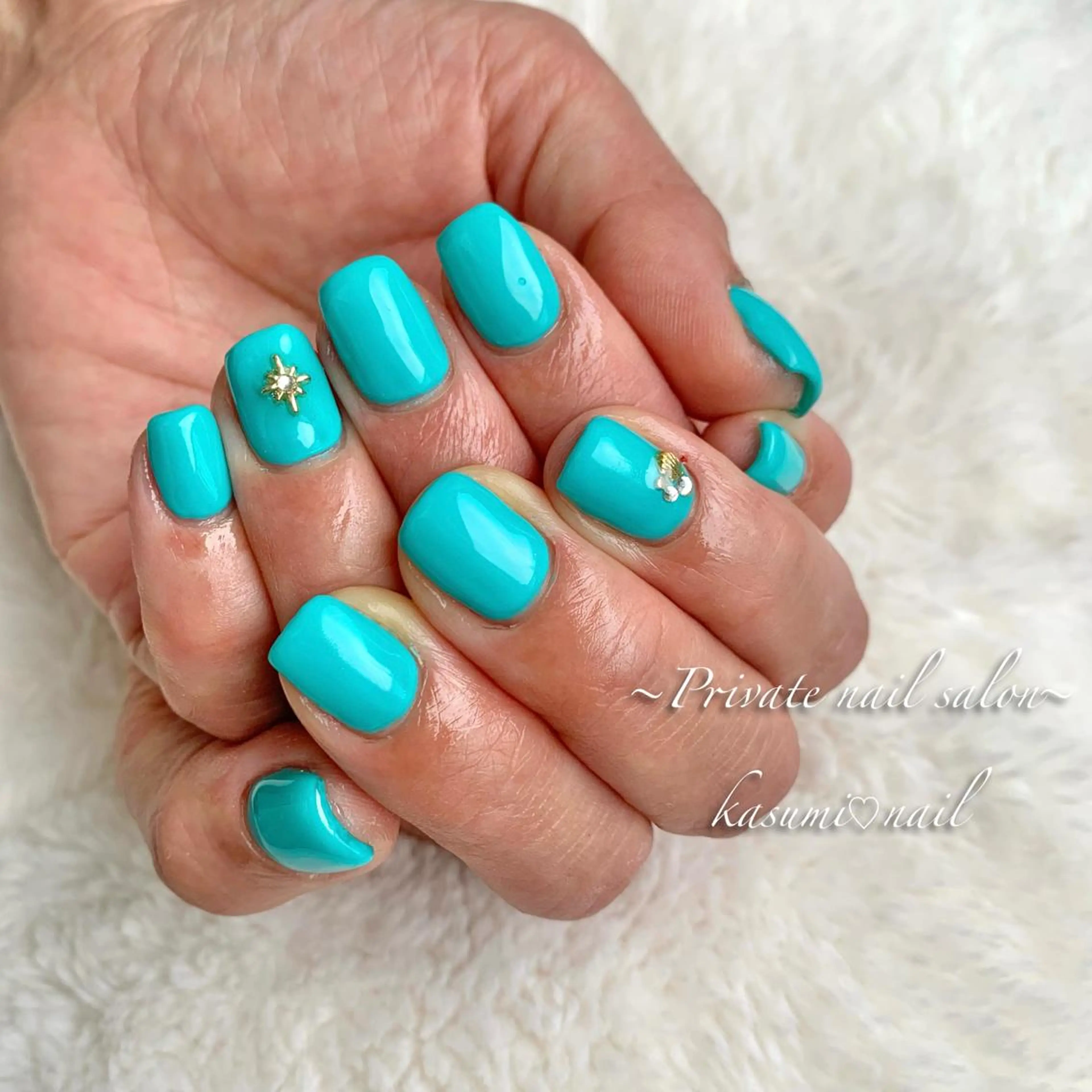 ネイル アートネイル ラメ(グリッター) マグネットネイル ミラーネイル 持ち込み KASUMI♡ Nailのネイルデザイン