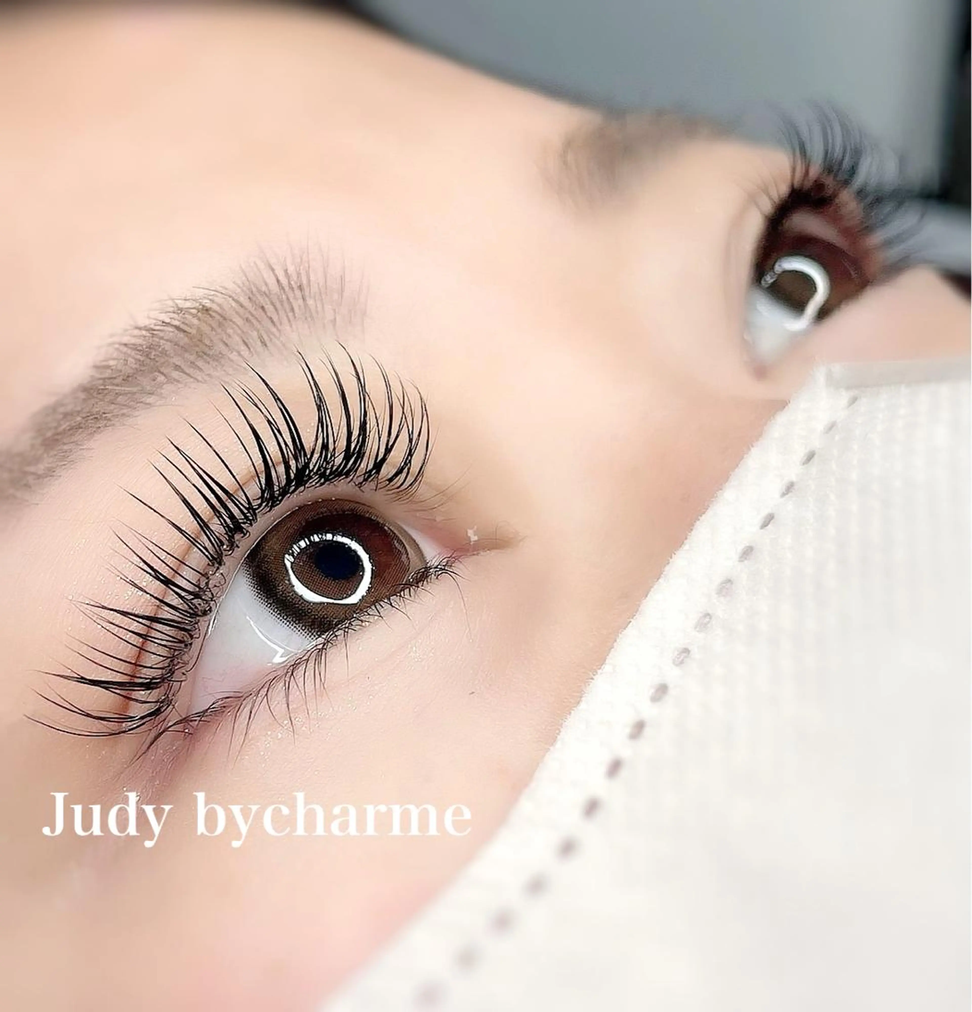 マツエク・マツパ 付け放題 フラットラッシュ パリジェンヌラッシュリフト セーブル マツエク Judy by charmeのマツエク・マツパデザイン