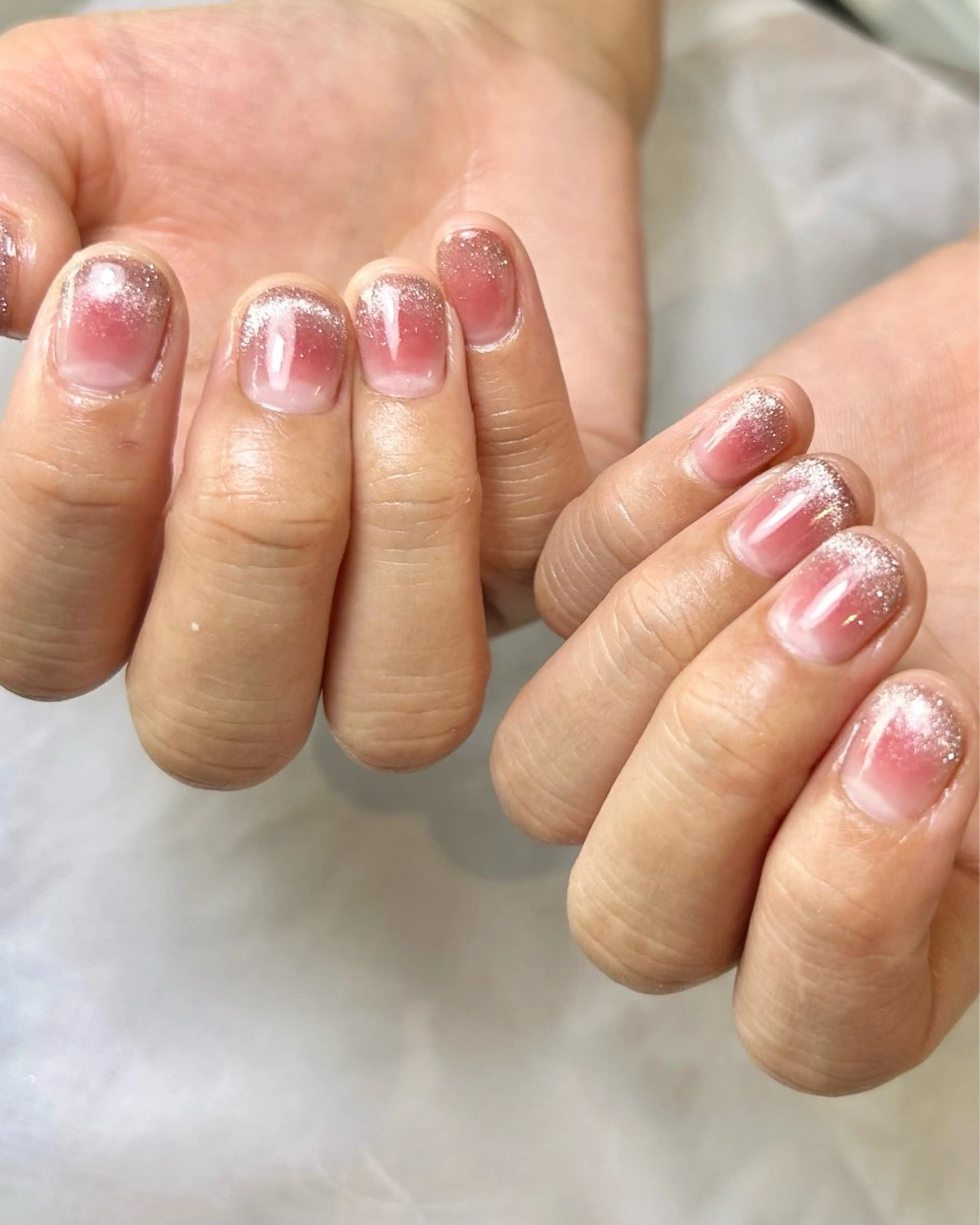 ネイル フレンチネイル マグネットネイル マグネットフレンチ 持ち込み ハンドネイル Reflection marikoのネイルデザイン