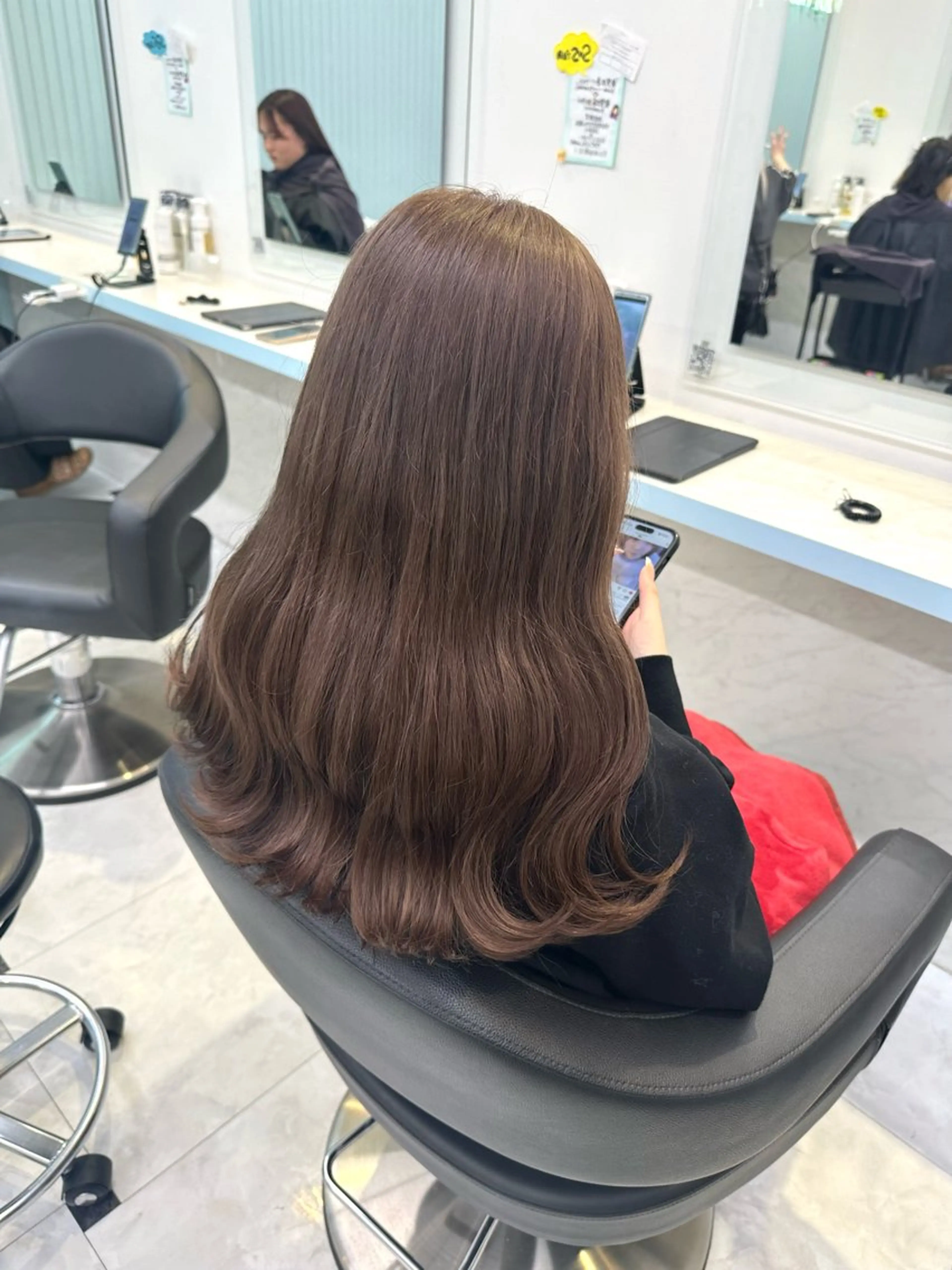 ロング カラー ヘアカラー トリートメント ヘッドスパ ヘアセット 暖色🩷透明感カラー ♡Maika♡のヘアスタイル