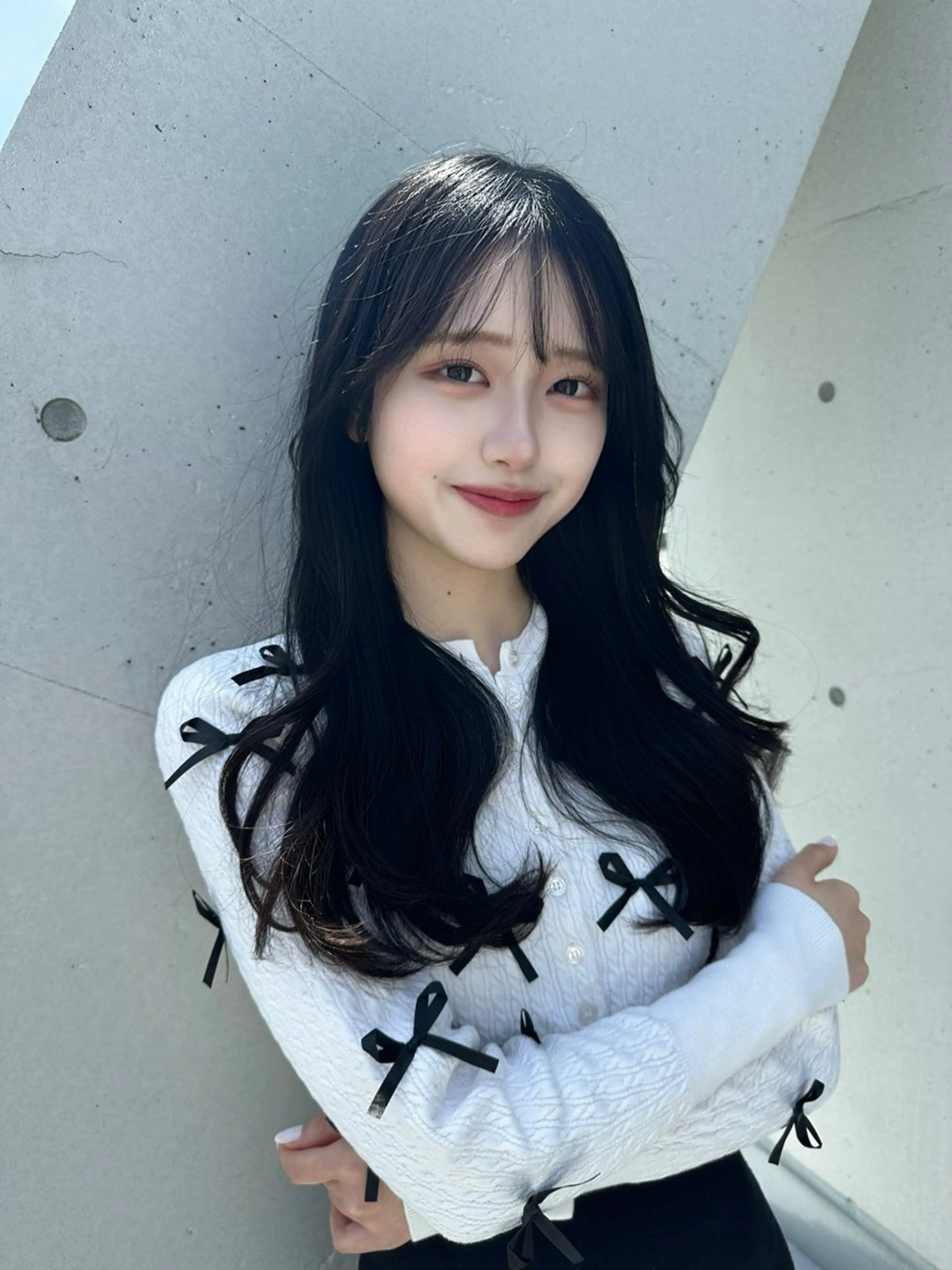 ロング ヘアカラー 🦋韓国風カラー🦋 こうせい原宿のヘアスタイル