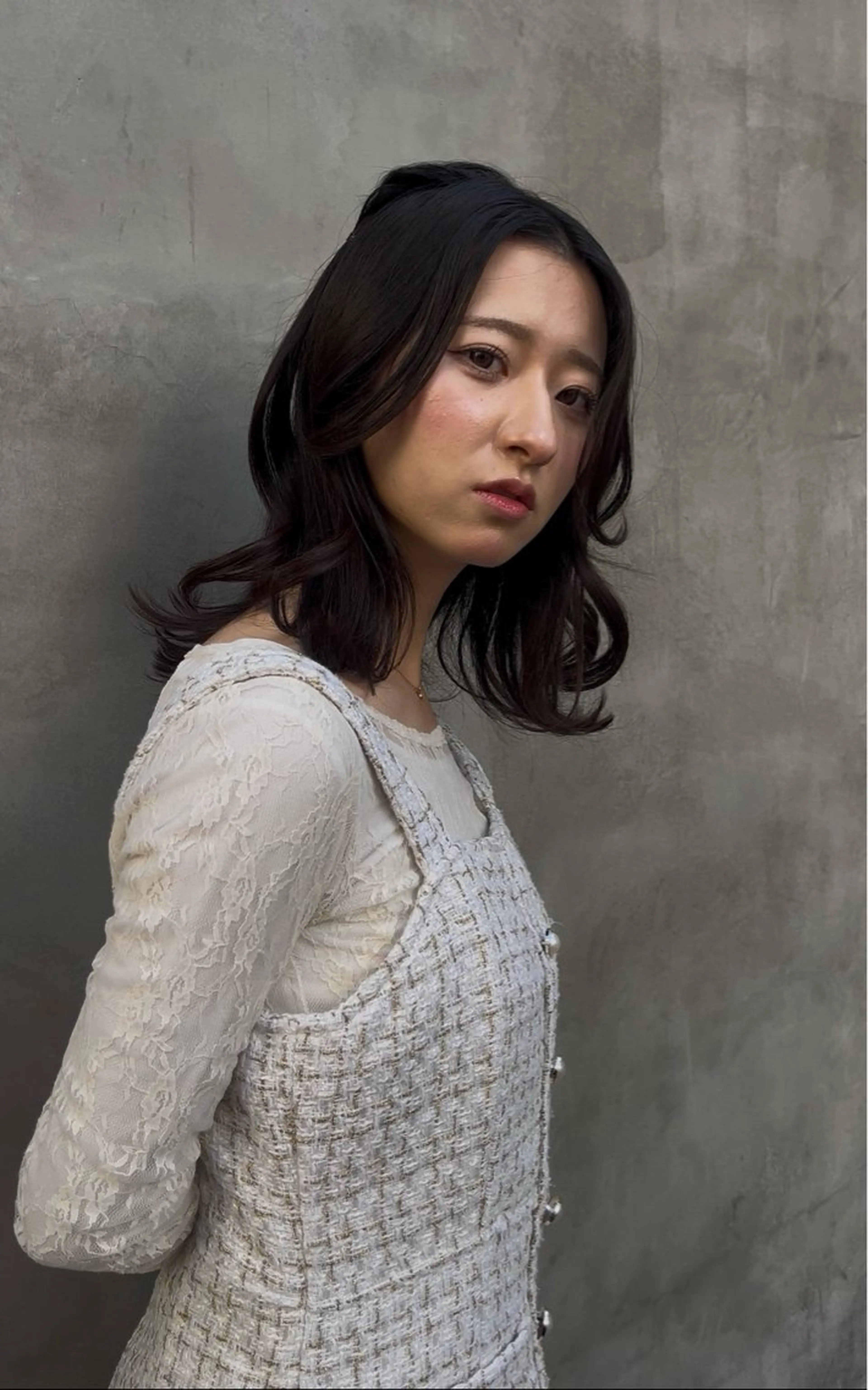 ミディアム ヘアアレンジ 原口 桃歌のヘアスタイル